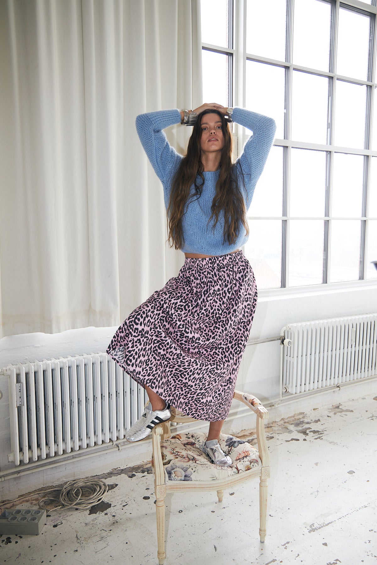 Lollys Laundry AkaneLL Maxi Skirt Skirt 84 Light Pink