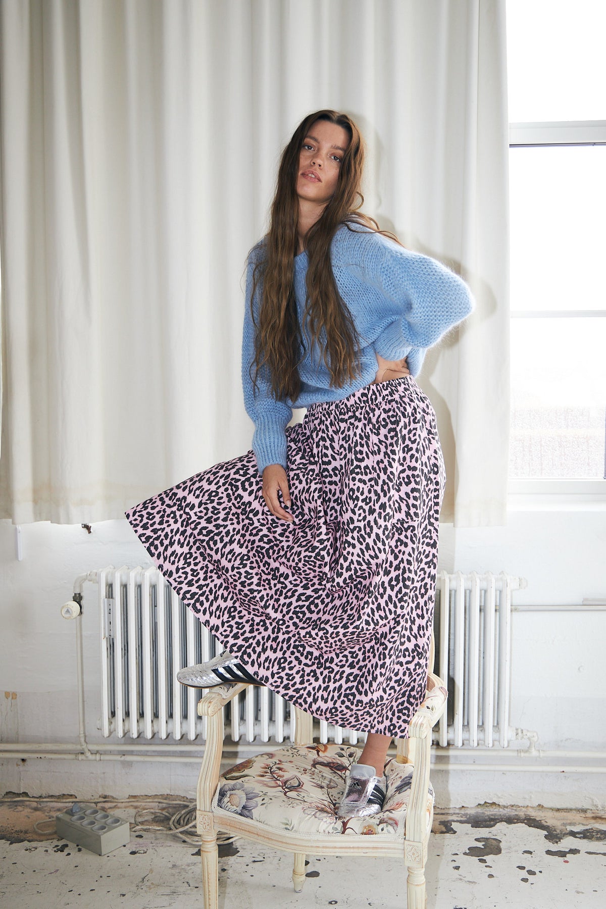 Lollys Laundry AkaneLL Maxi Skirt Skirt 84 Light Pink