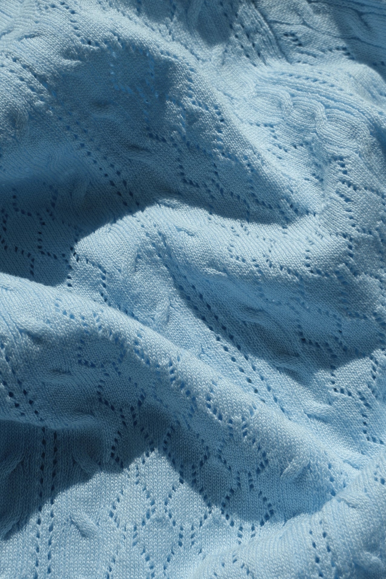 AlaiaLL Polo Knit - Light Blue