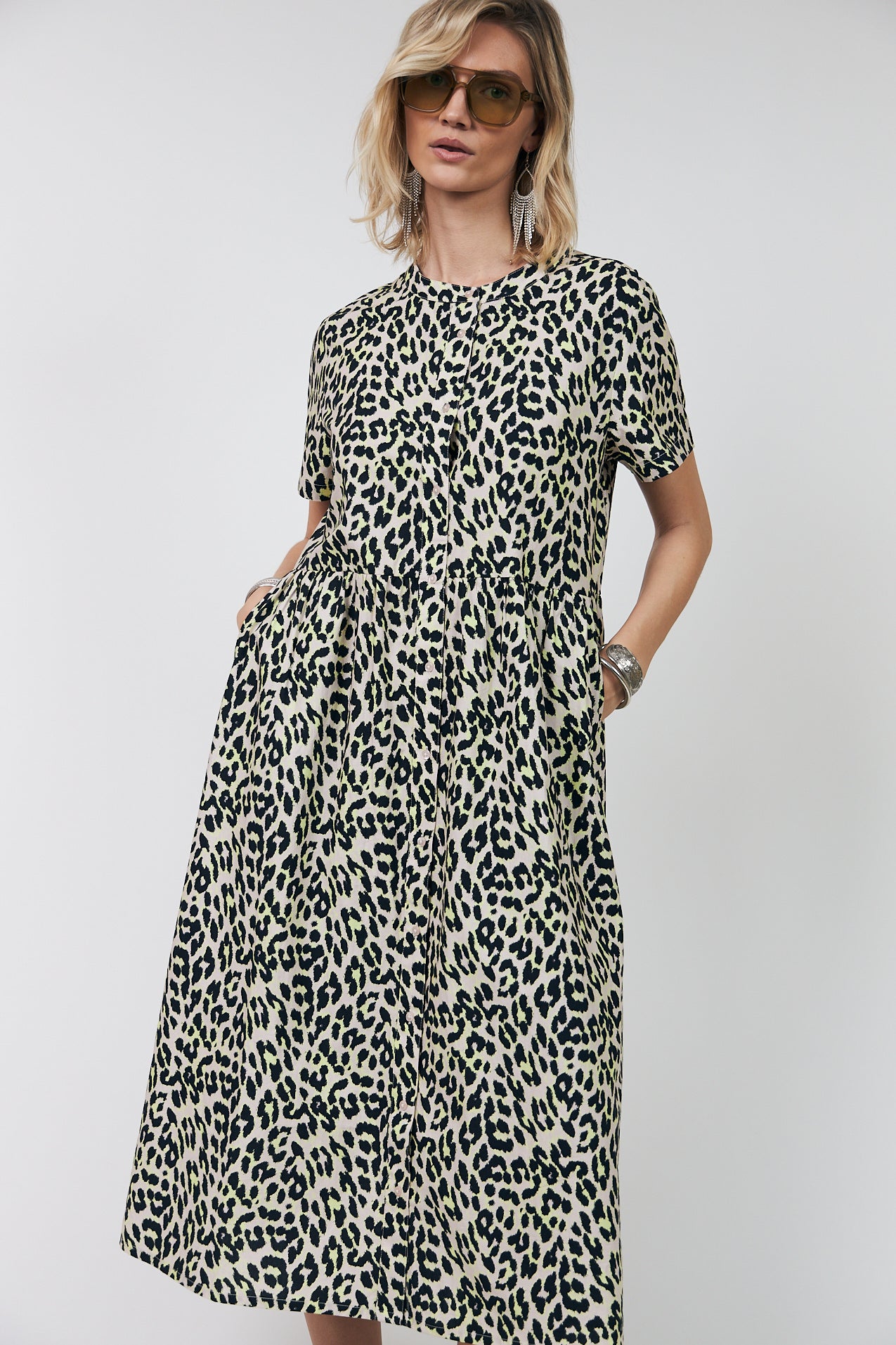 AliyaLL Midi Dress - Yellow