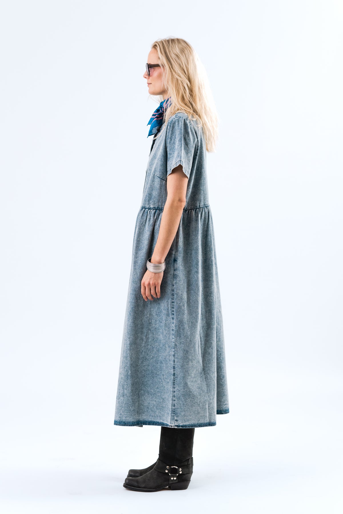 Lollys Laundry AliyaLl Maxi Dress Dress 100 Washed Denim