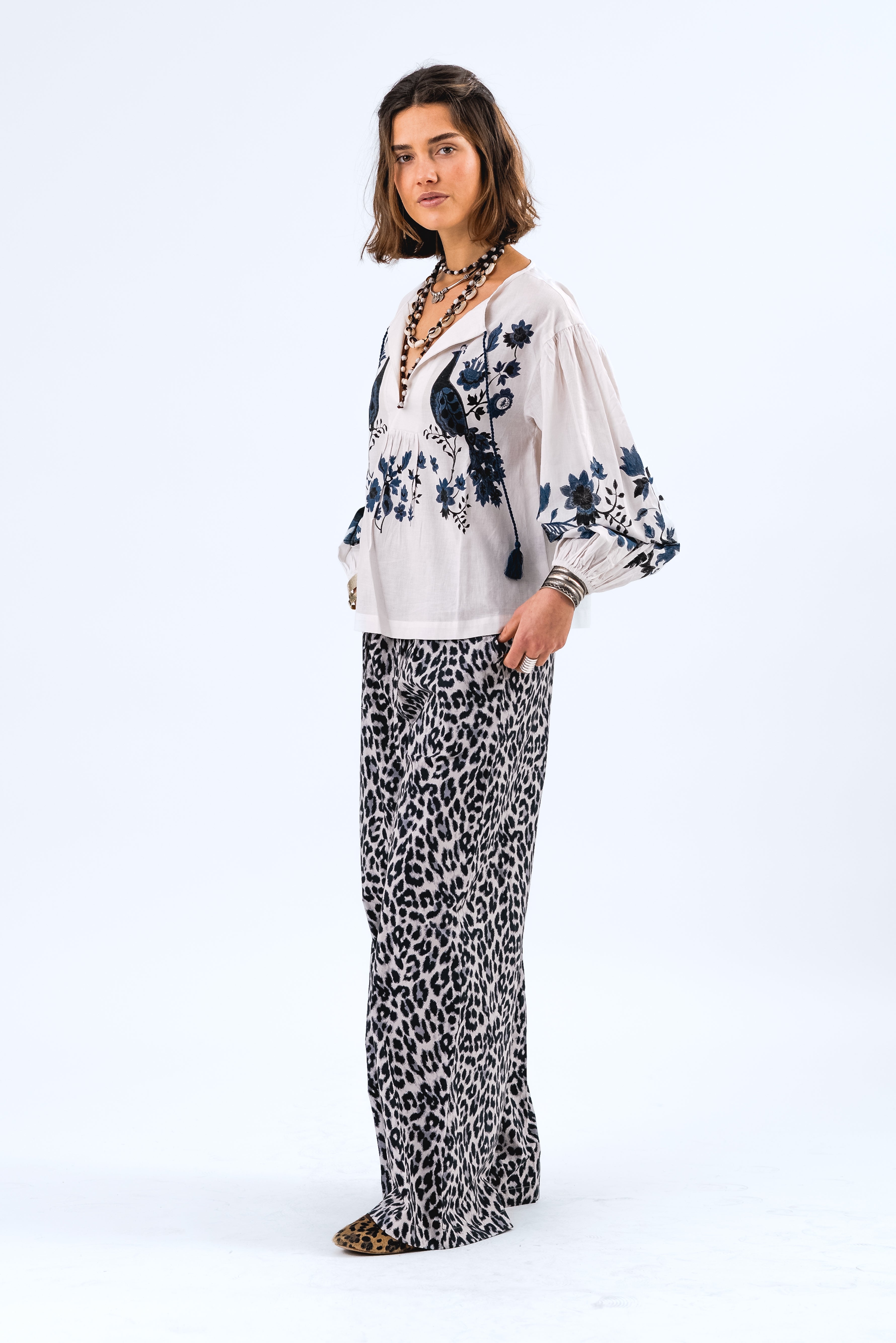 Lollys Laundry AskarLL Blouse 3/4 Blouse 02 Creme