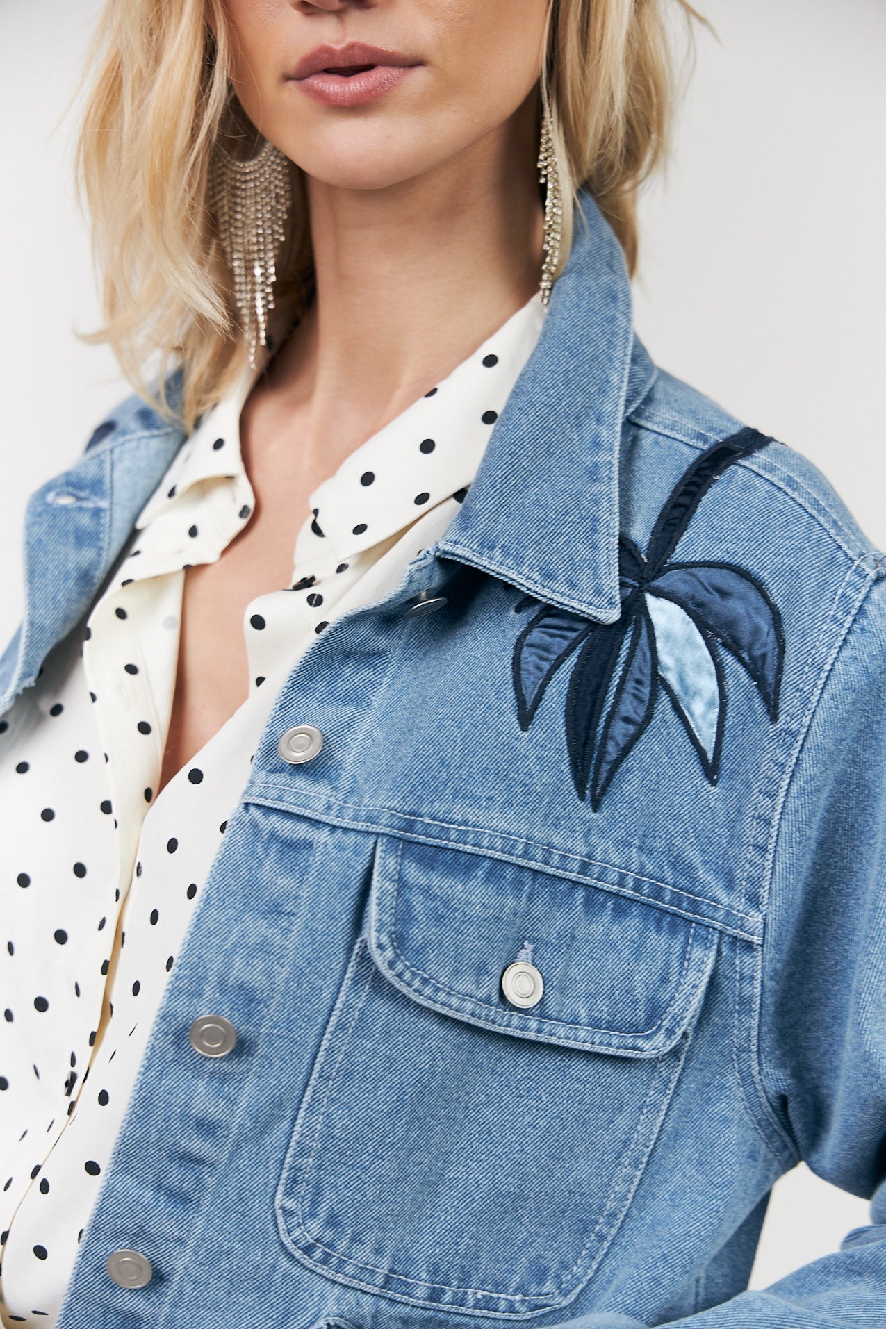 Lollys Laundry BirdLL Denim Jacket Jacket 100 Washed Denim