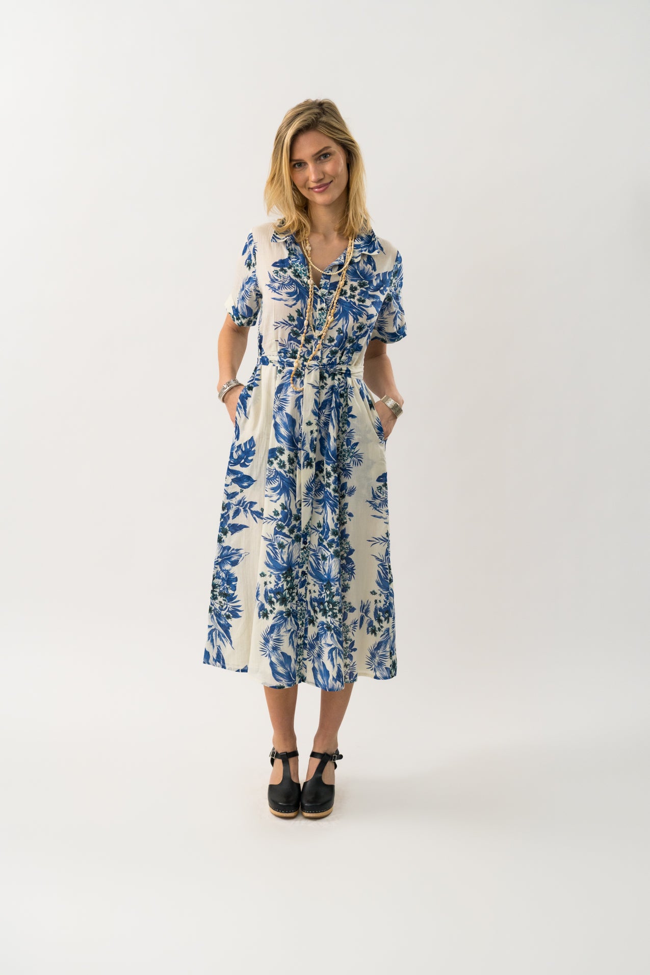 Lollys Laundry BlakeLL Maxi Dress LS Dress 20 Blue