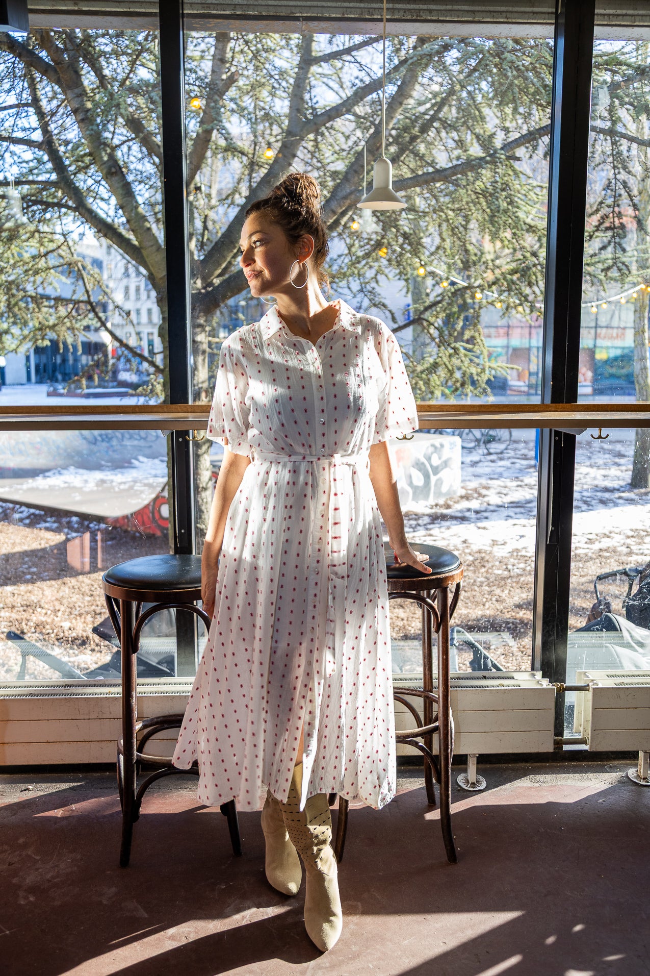 BlakeLL Midi Dress - Creme