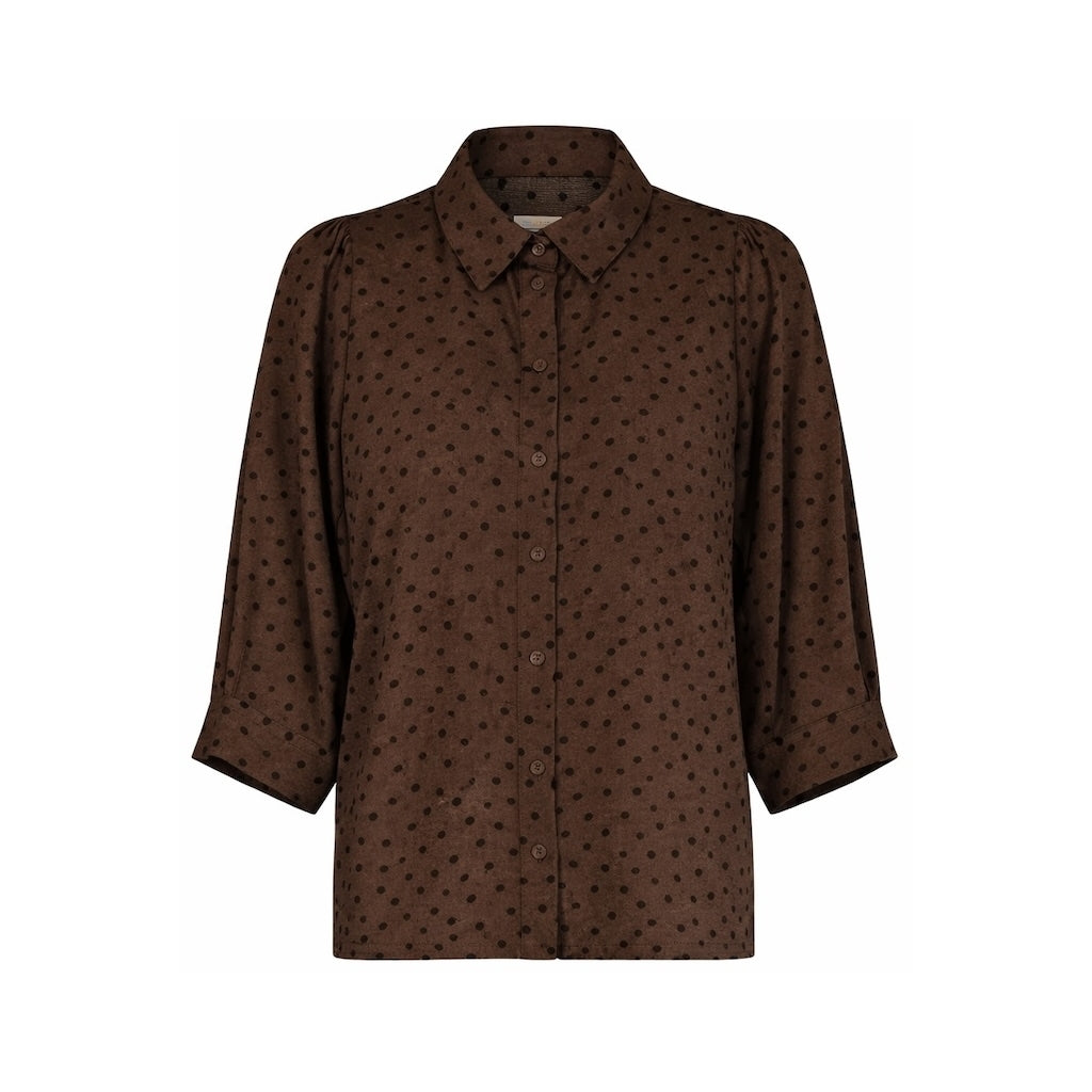 Lollys Laundry BonoLL Shirt SS Shirt 87 Dark Mokka