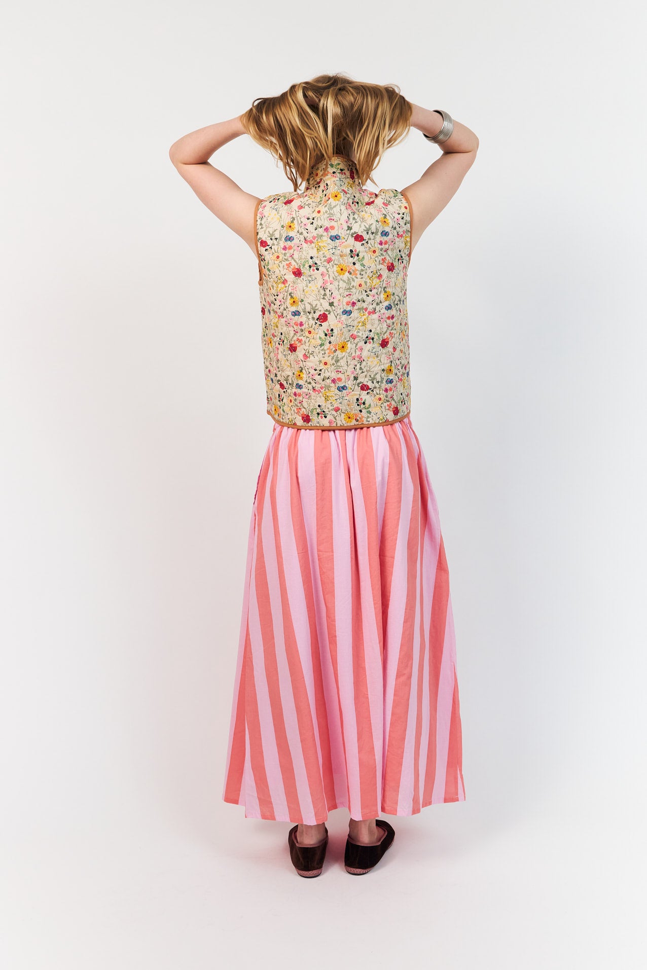 CairoLL Quilted Vest - Flower Print