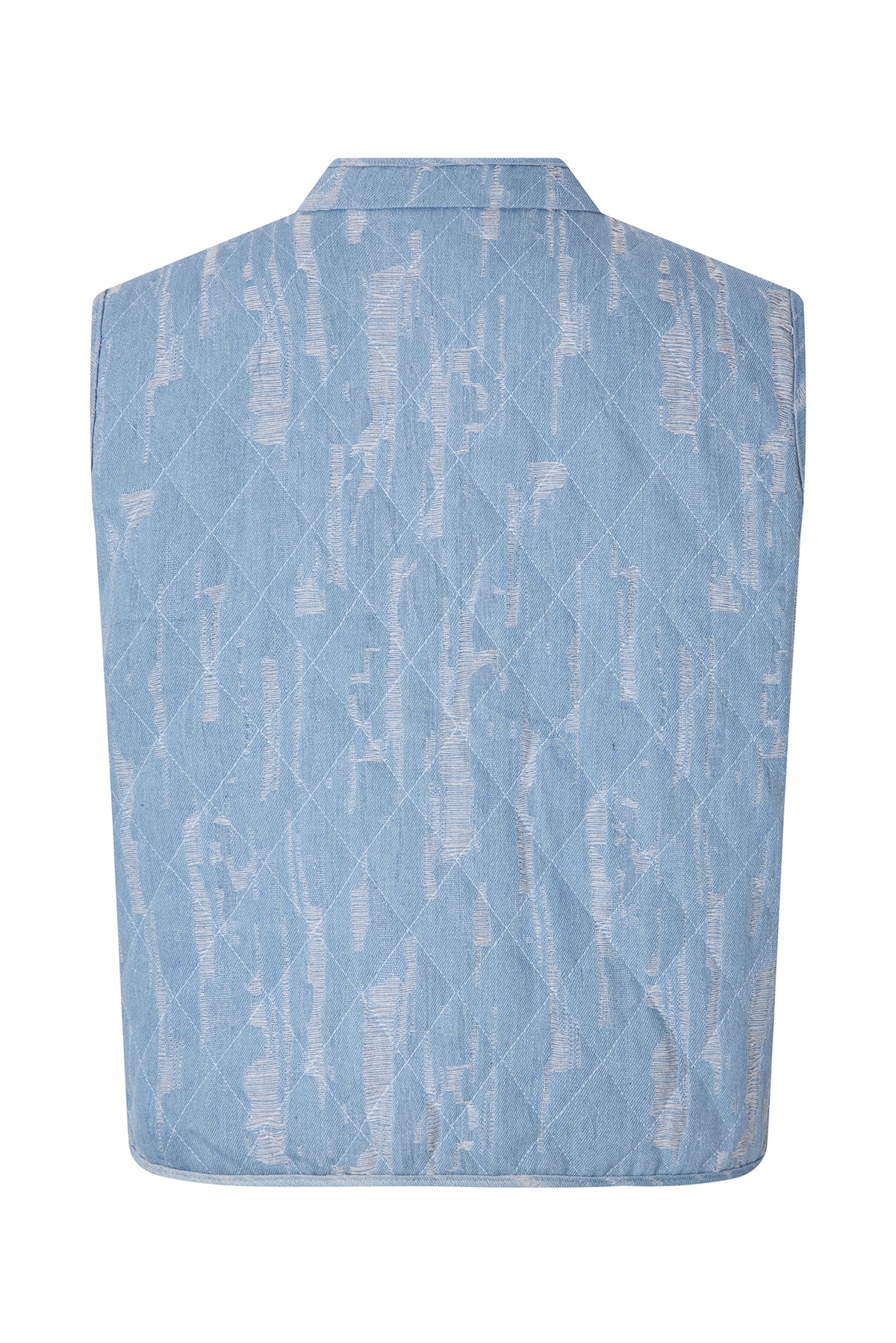 Lollys Laundry CairoLL Vest Vest 100 Washed Denim