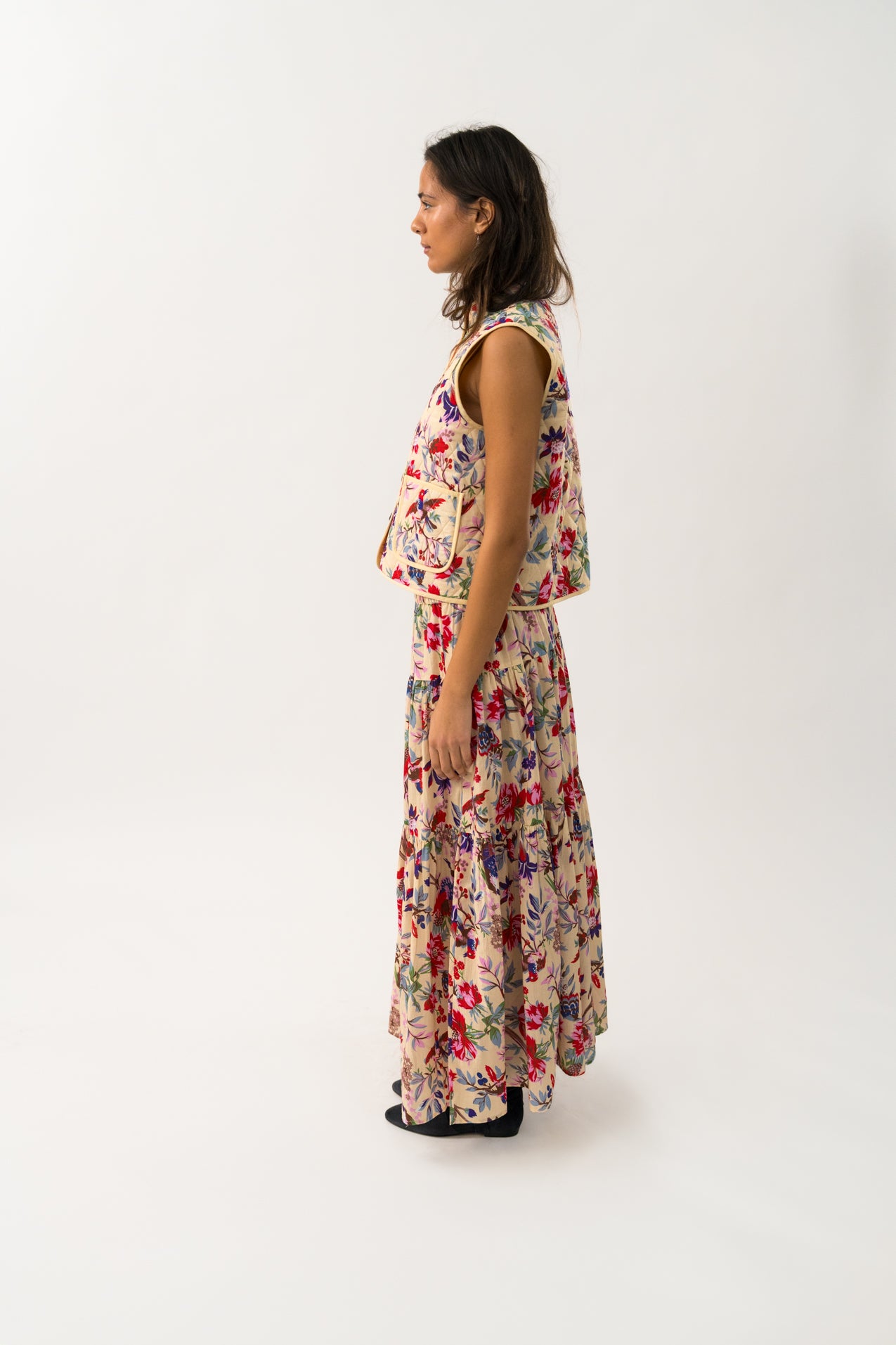 Lollys Laundry CairoLL Vest Vest 74 Flower Print