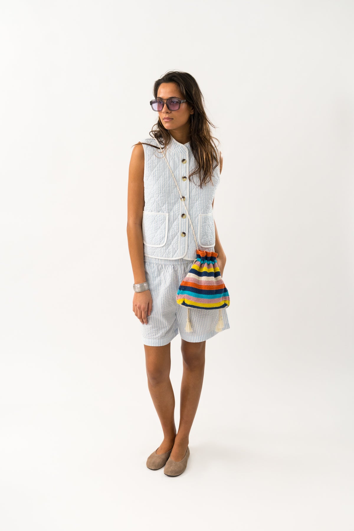 Lollys Laundry CairoLL Vest Vest 80 Stripe