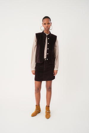 Lollys Laundry CairoLL Vest Vest 87 Dark Mokka