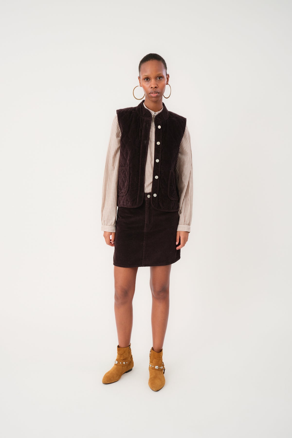 Lollys Laundry CairoLL Vest Vest 87 Dark Mokka