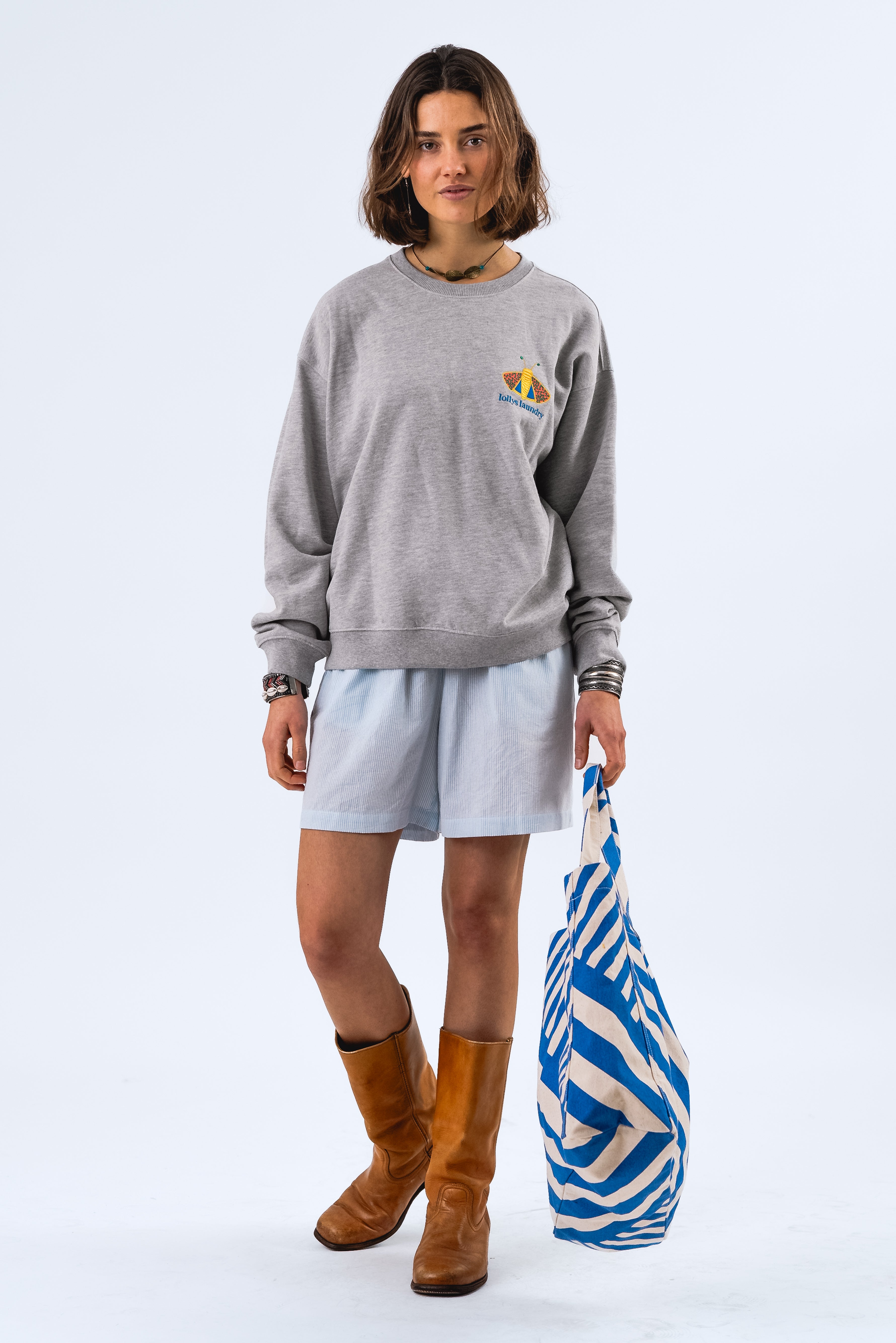 Lollys Laundry CaliforniaLL Sweatshirt Sweatshirt 13 Light Grey Melange