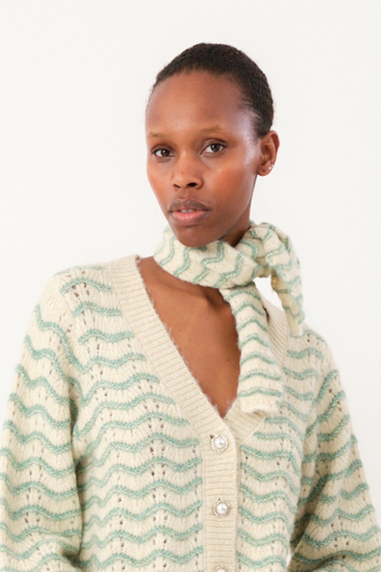 CallieLL Knit Scarf - Dusty Green