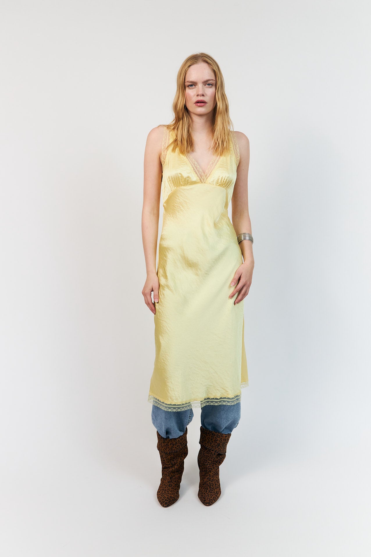 ClariLL Midi Dress - Light Yellow