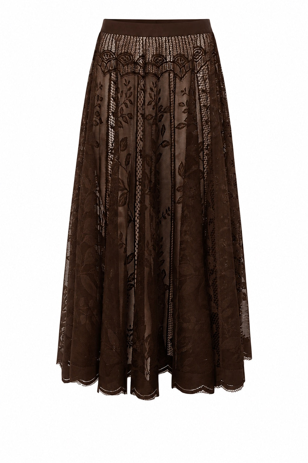 Lollys Laundry CollinsLL Maxi Skirt Skirt 87 Dark Mokka