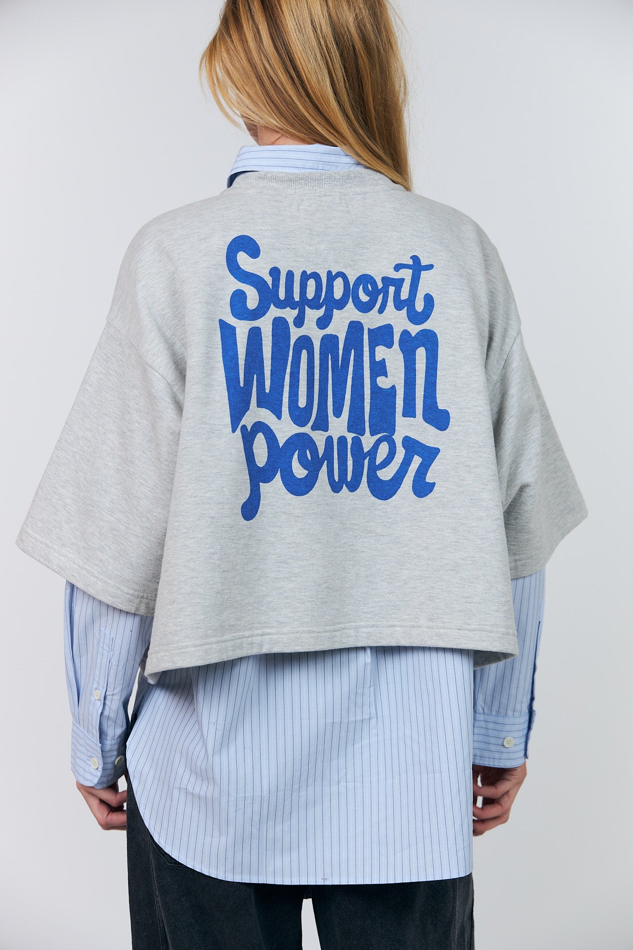 Lollys Laundry DanLL Boxy Sweatshirt Sweatshirt 13 Light Grey Melange