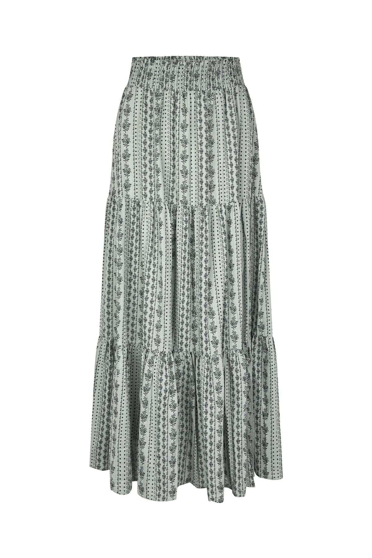 Lollys Laundry DiamondLL Maxi Skirt Skirt 49 Dusty Green