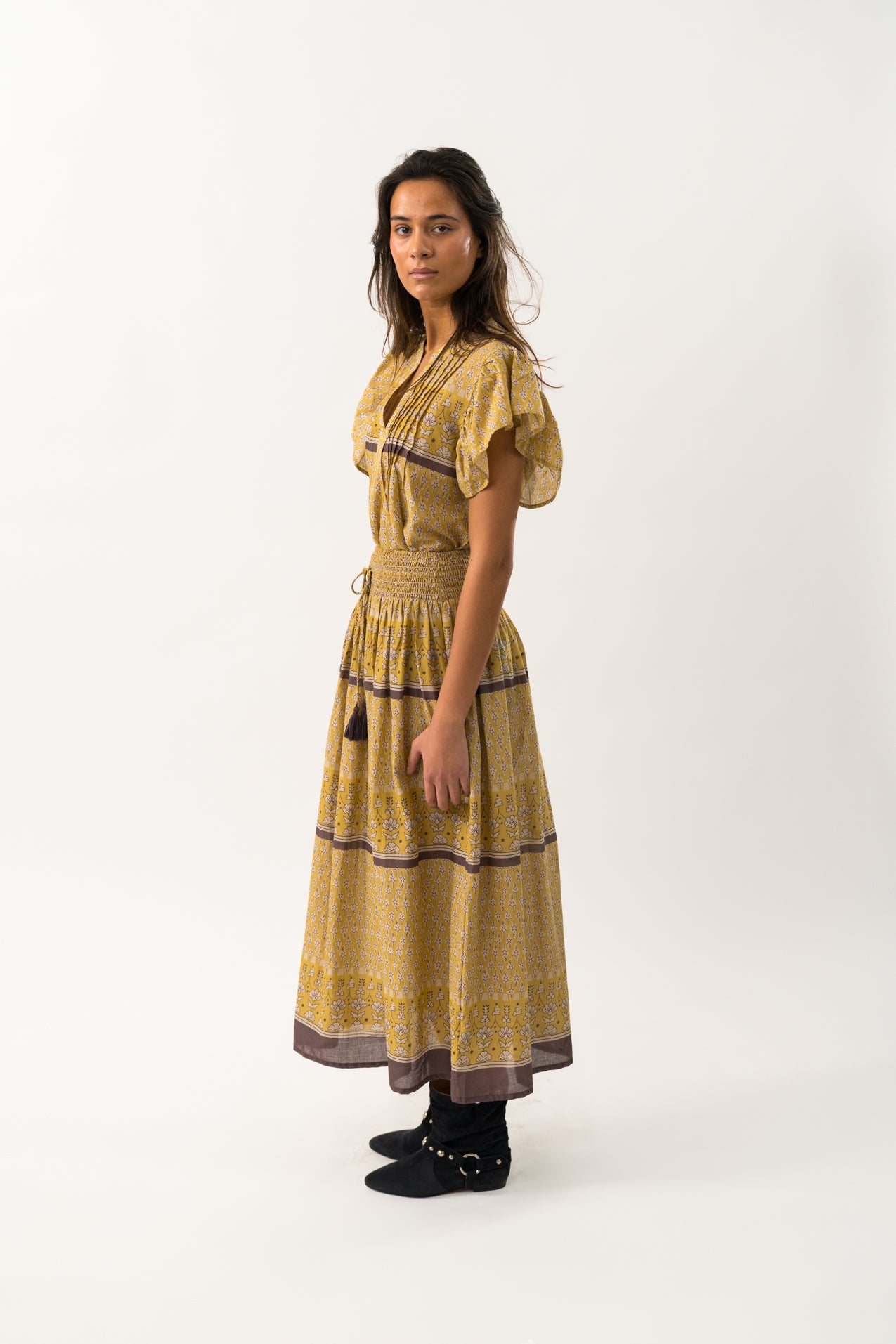 Lollys Laundry DiamondLL Maxi Skirt Skirt 57 Mustard