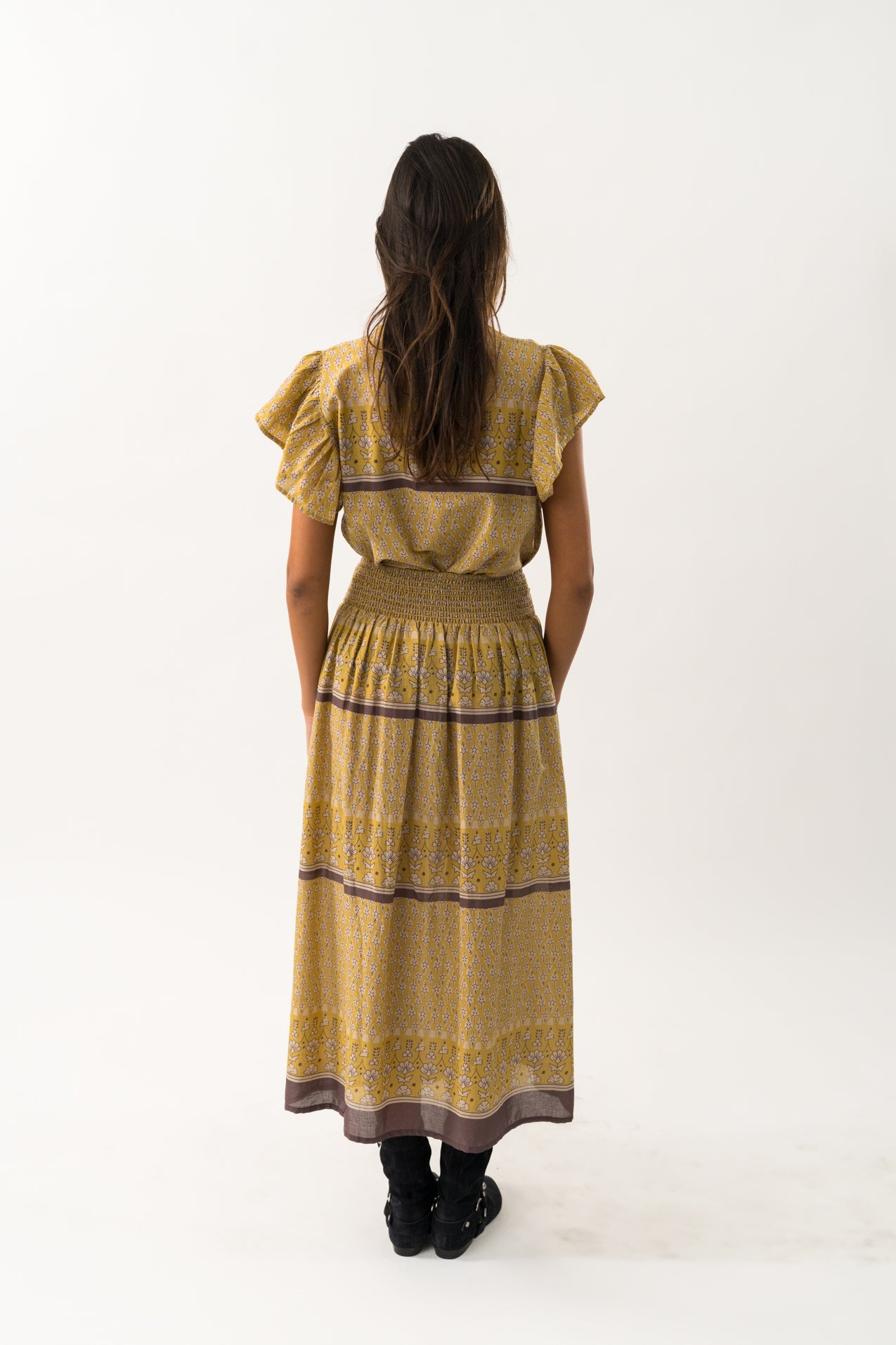 Lollys Laundry DiamondLL Maxi Skirt Skirt 57 Mustard