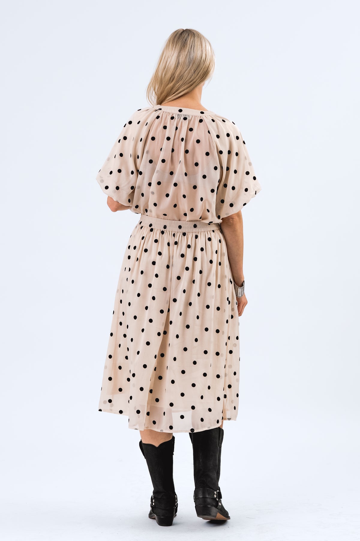 Lollys Laundry EllaLL Midi Skirt Skirt 02 Creme