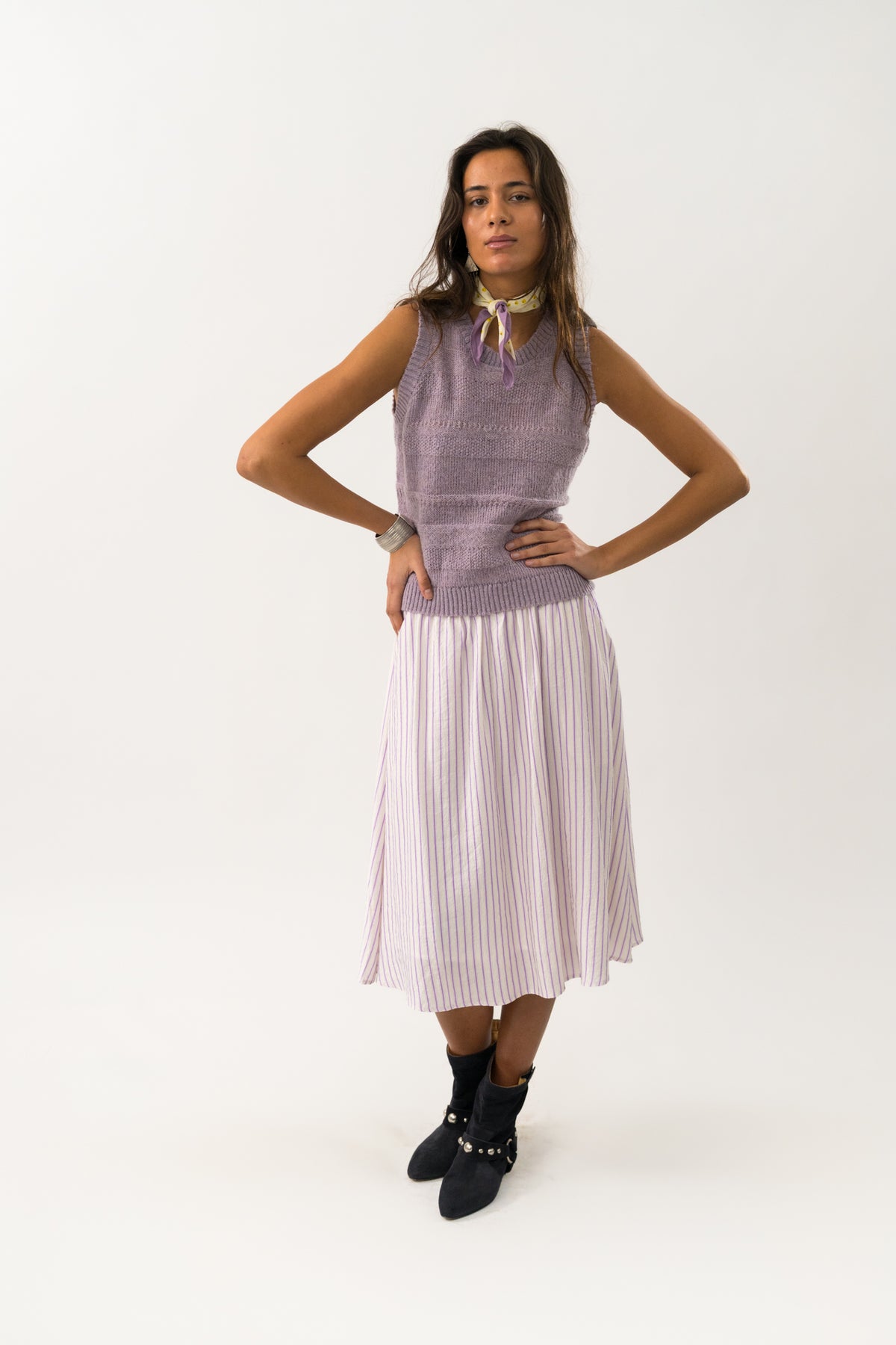 Lollys Laundry EllaLL Midi Skirt Skirt 53 Lilac