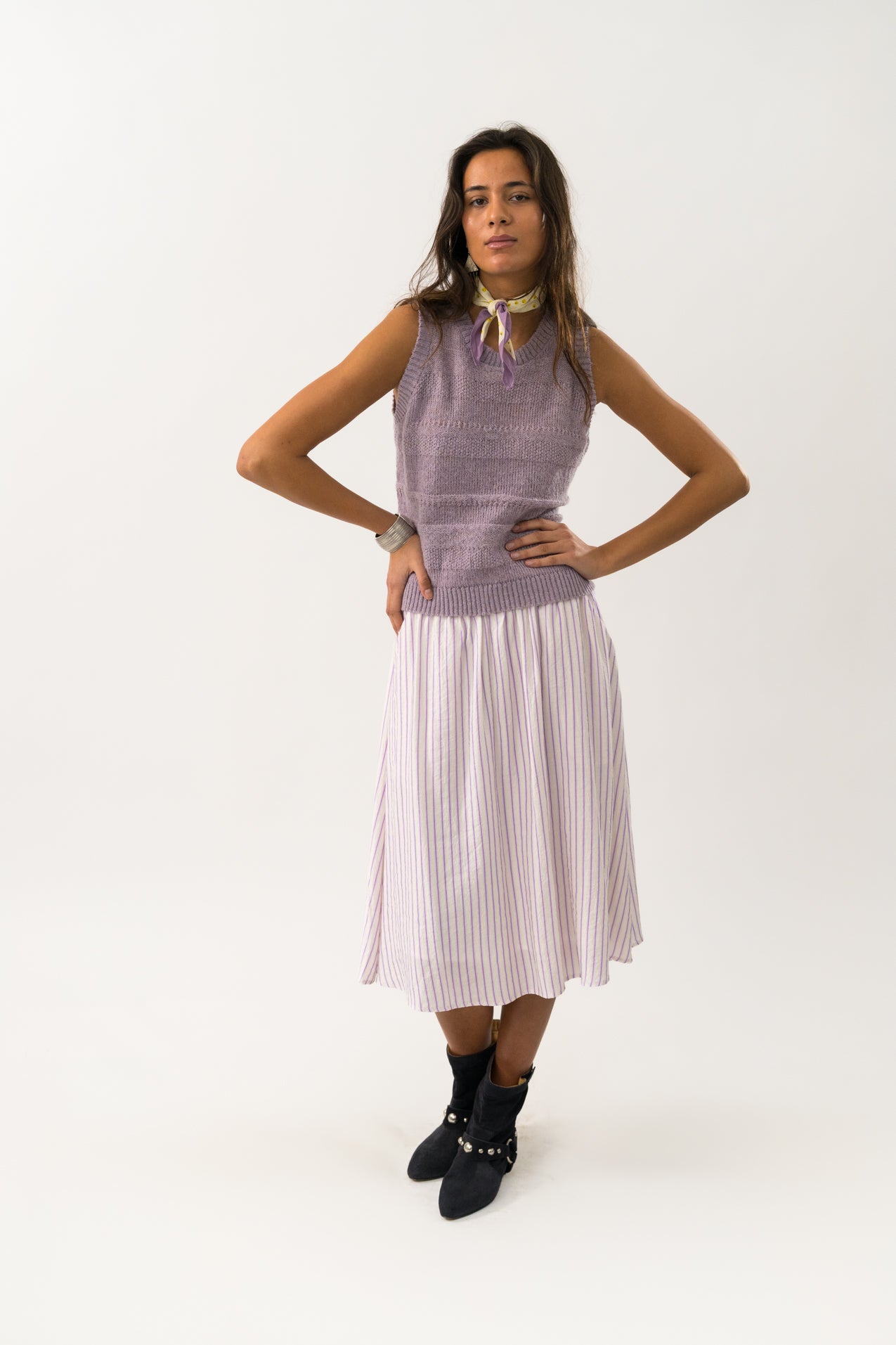 Ellody Spotted Cotton skirt main image 1