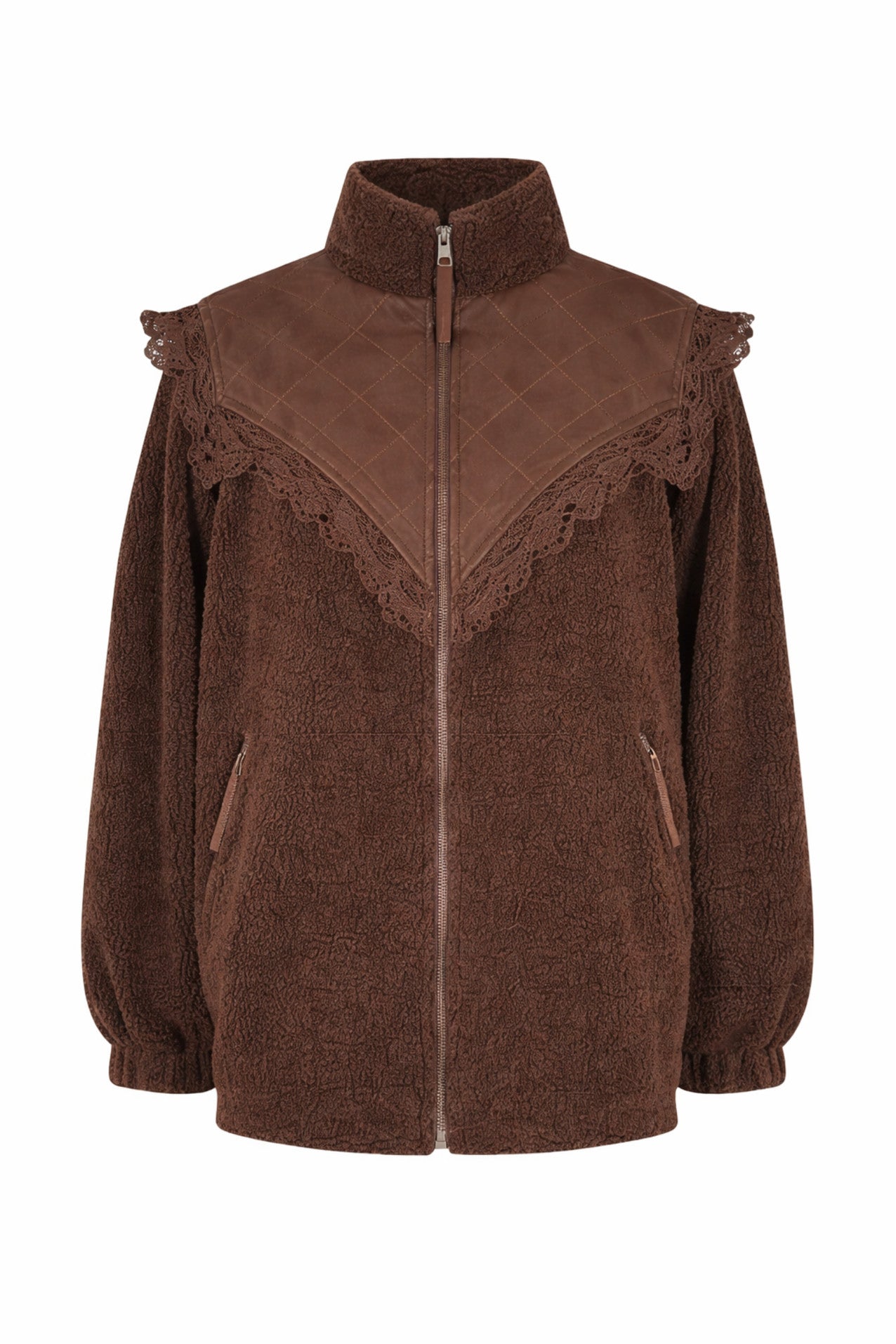 Lollys Laundry FalLL Teddy Jacket Outerwear 87 Dark Mokka