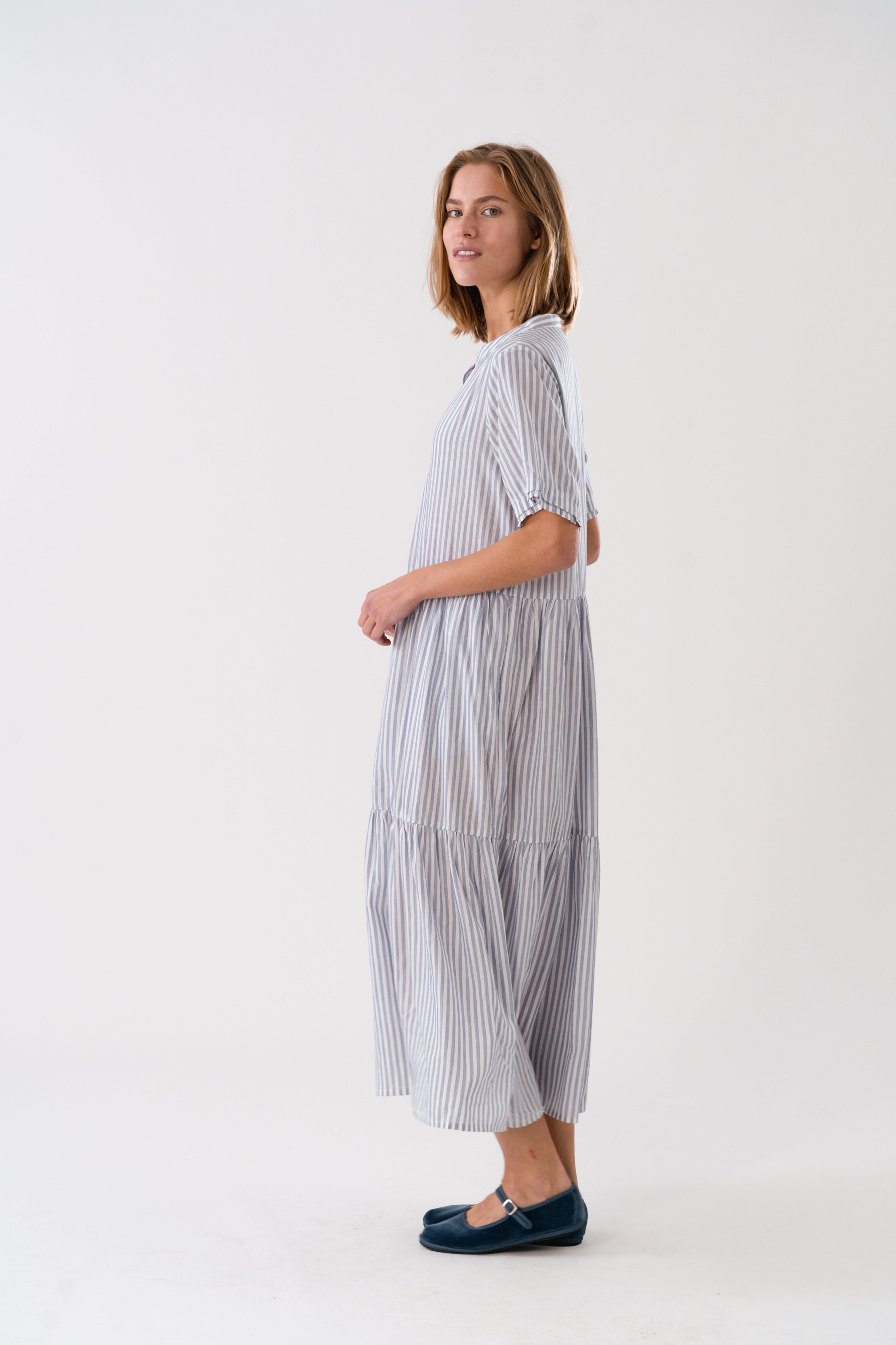 Lollys Laundry FieLL Midi Dress SS Dress 80 Stripe
