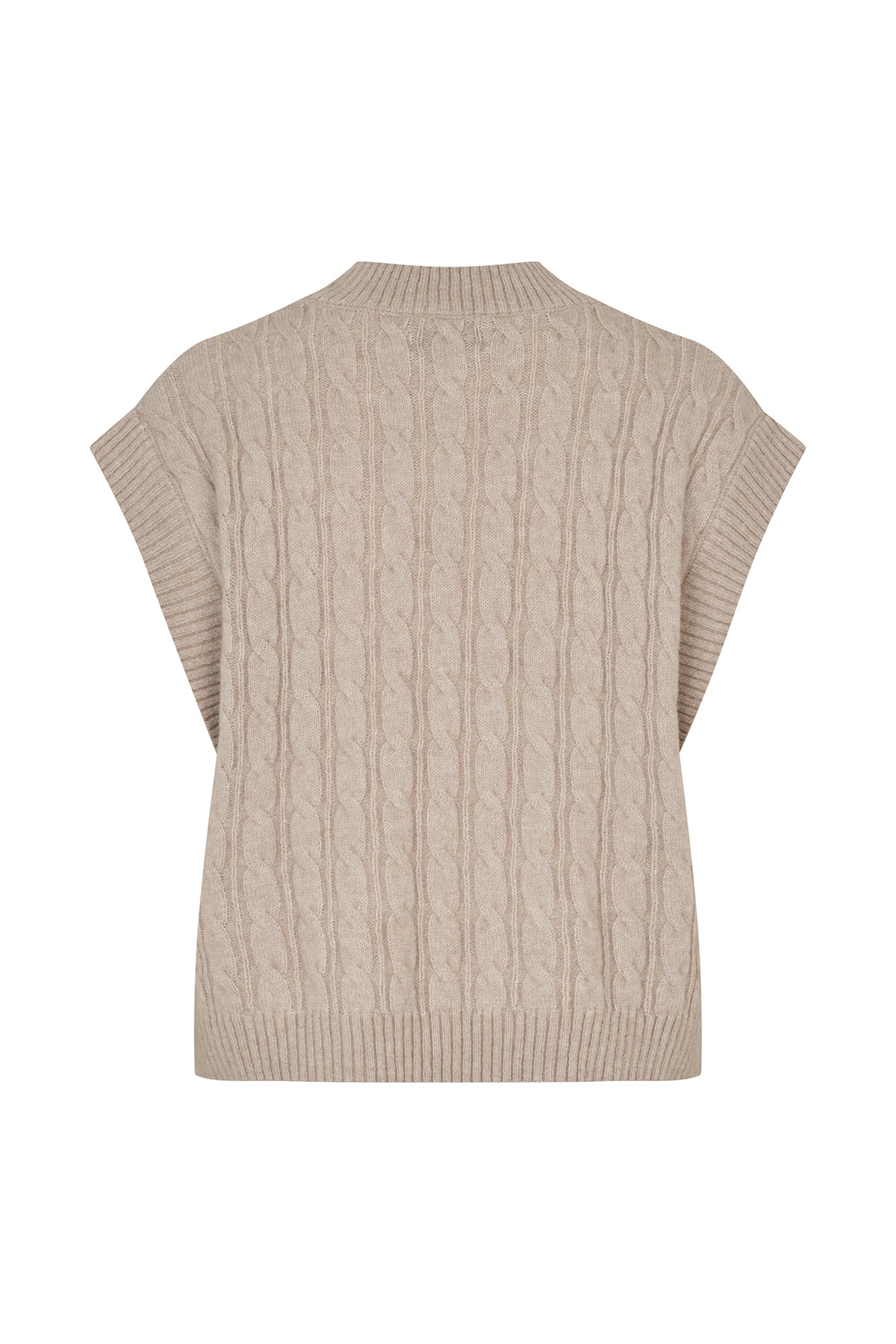 Lollys Laundry FinnLL Knit Vest Vest 08 Beige