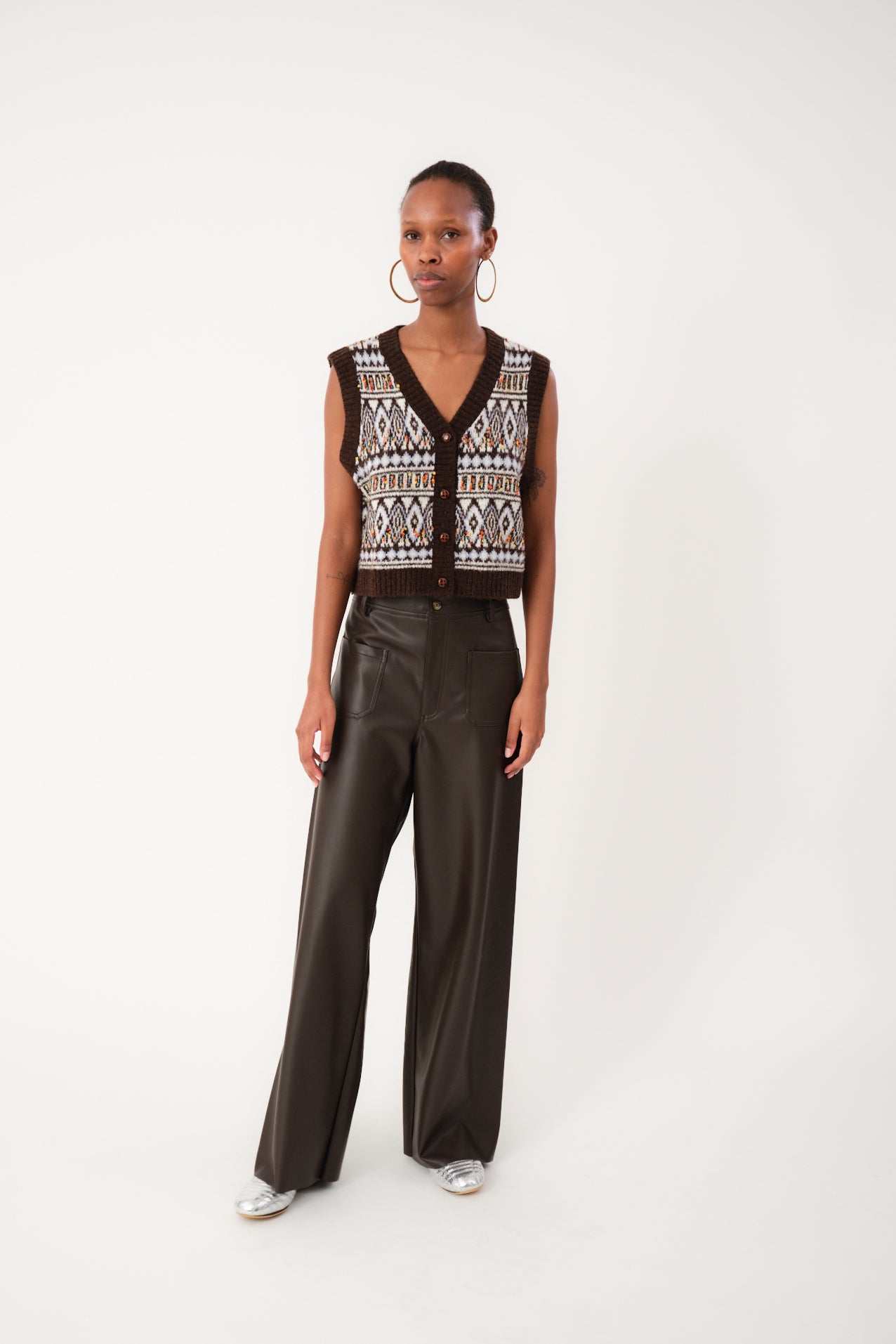 FrancescaLL Vest - Dark Mokka