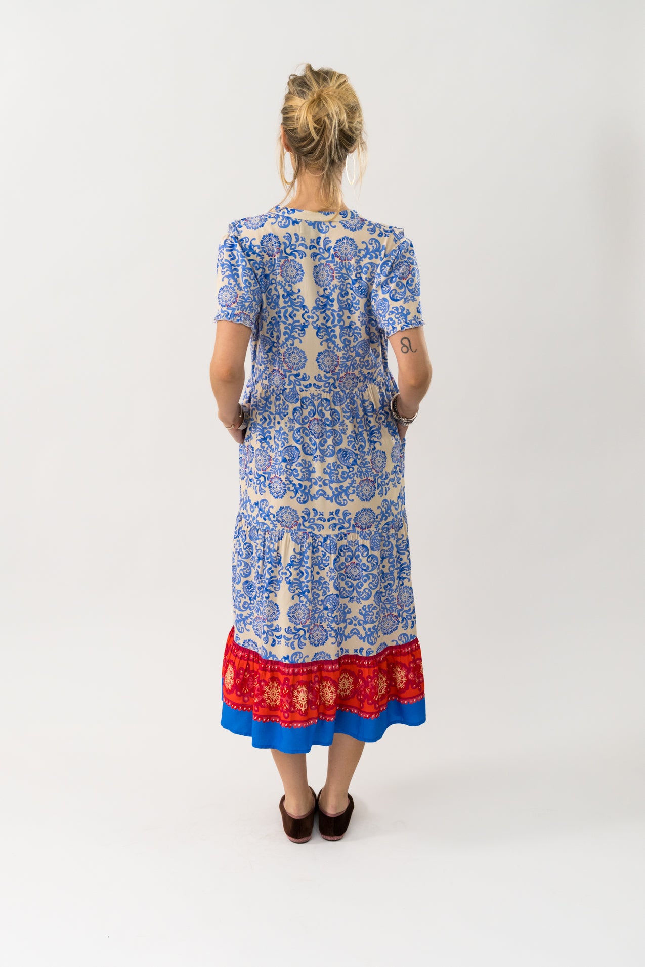 Lollys Laundry FreddyLL Midi Dress SS Dress 22 Light Blue