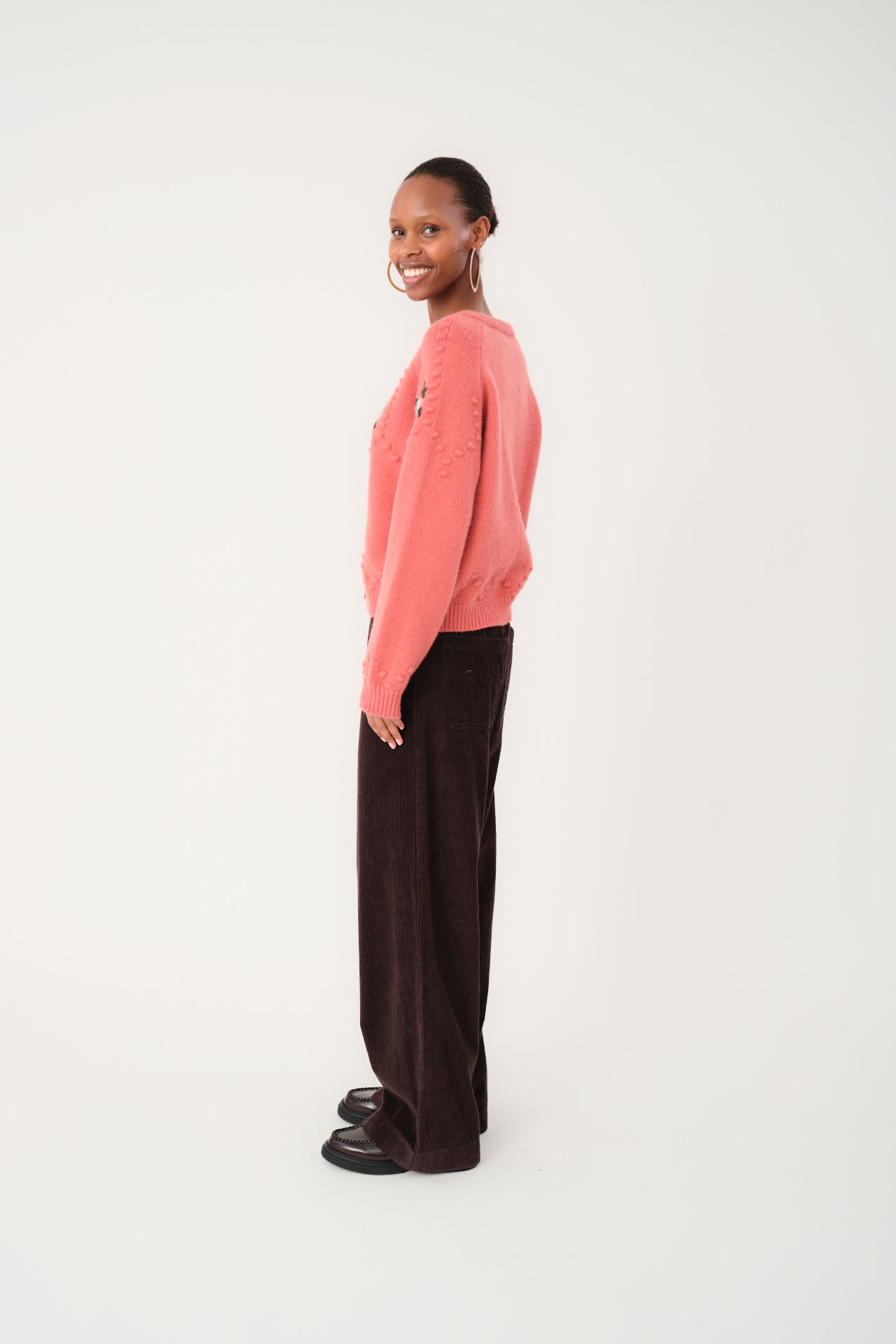 GracelynnLL Knit Cardigan - Burned Rose