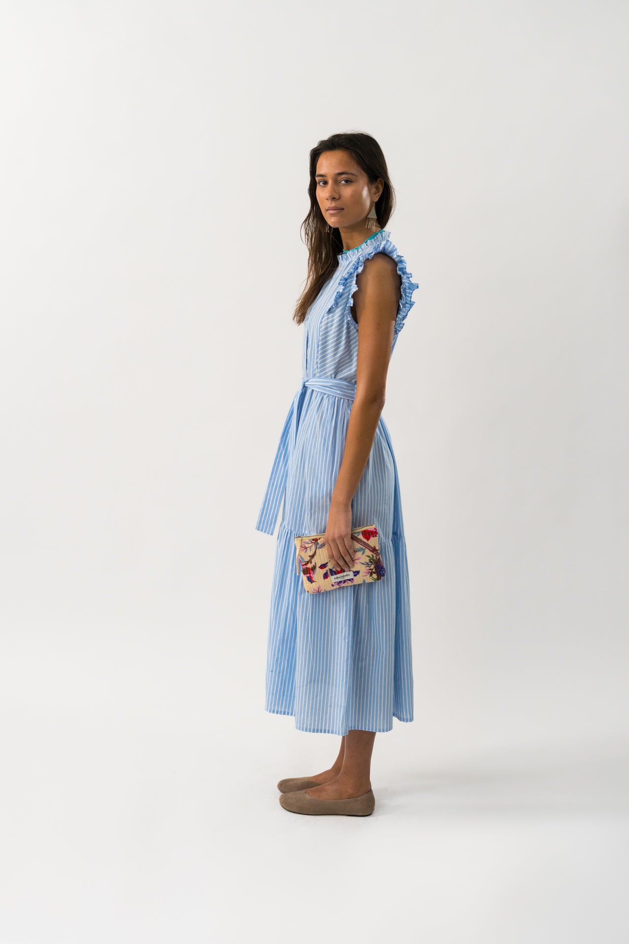 Lollys Laundry HarrietLL Maxi Dress SL Dress 80 Stripe
