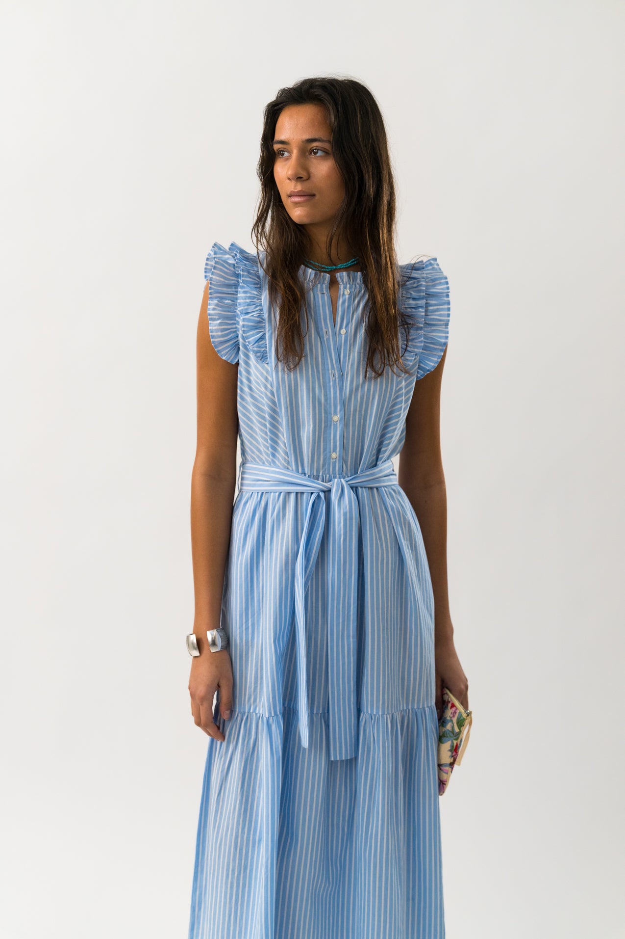 Lollys Laundry HarrietLL Maxi Dress SL Dress 80 Stripe