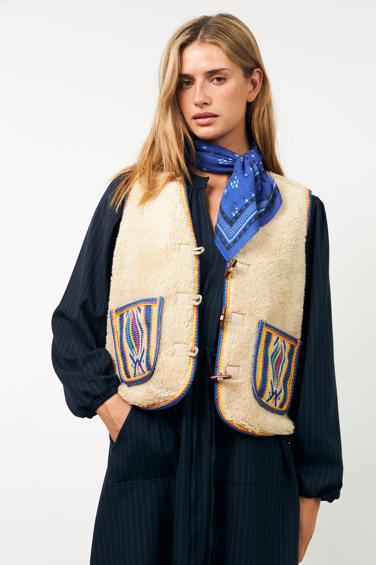 HugoLL Teddy Vest - Blue