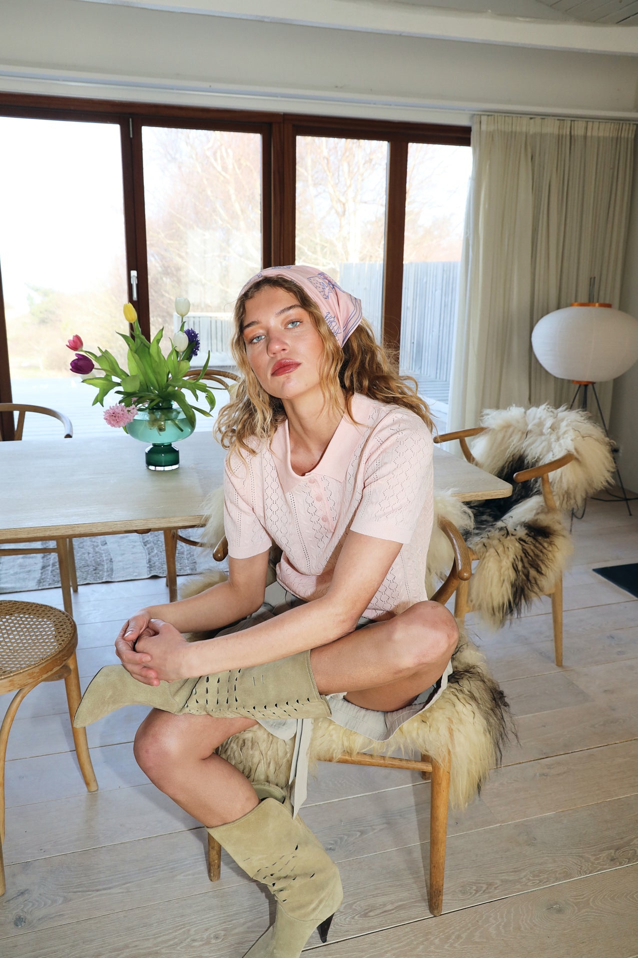 Lollys Laundry HunterLL Scarf scarf 84 Light Pink