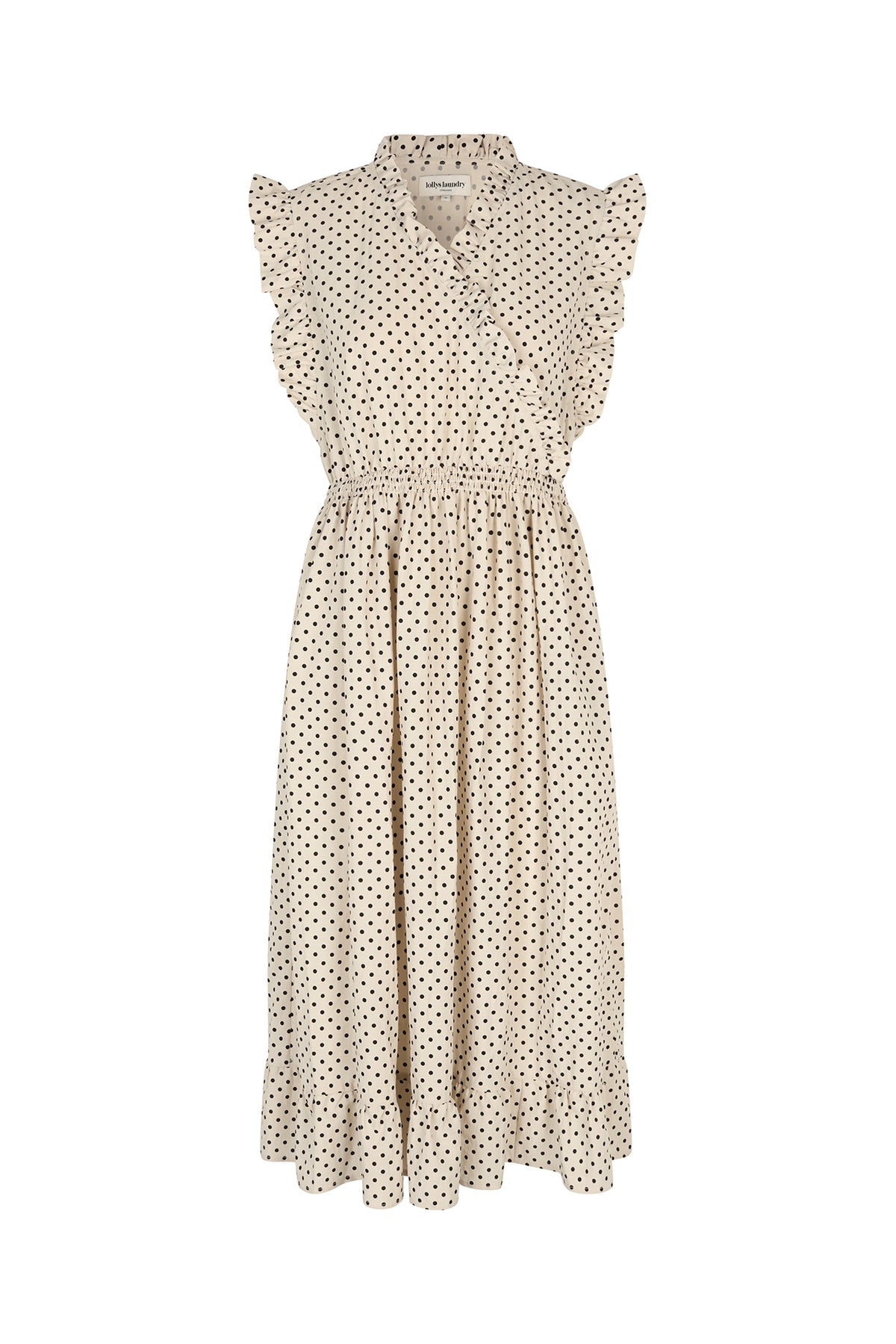 Lollys Laundry IdinaLL Midi Dress Dress 02 Creme