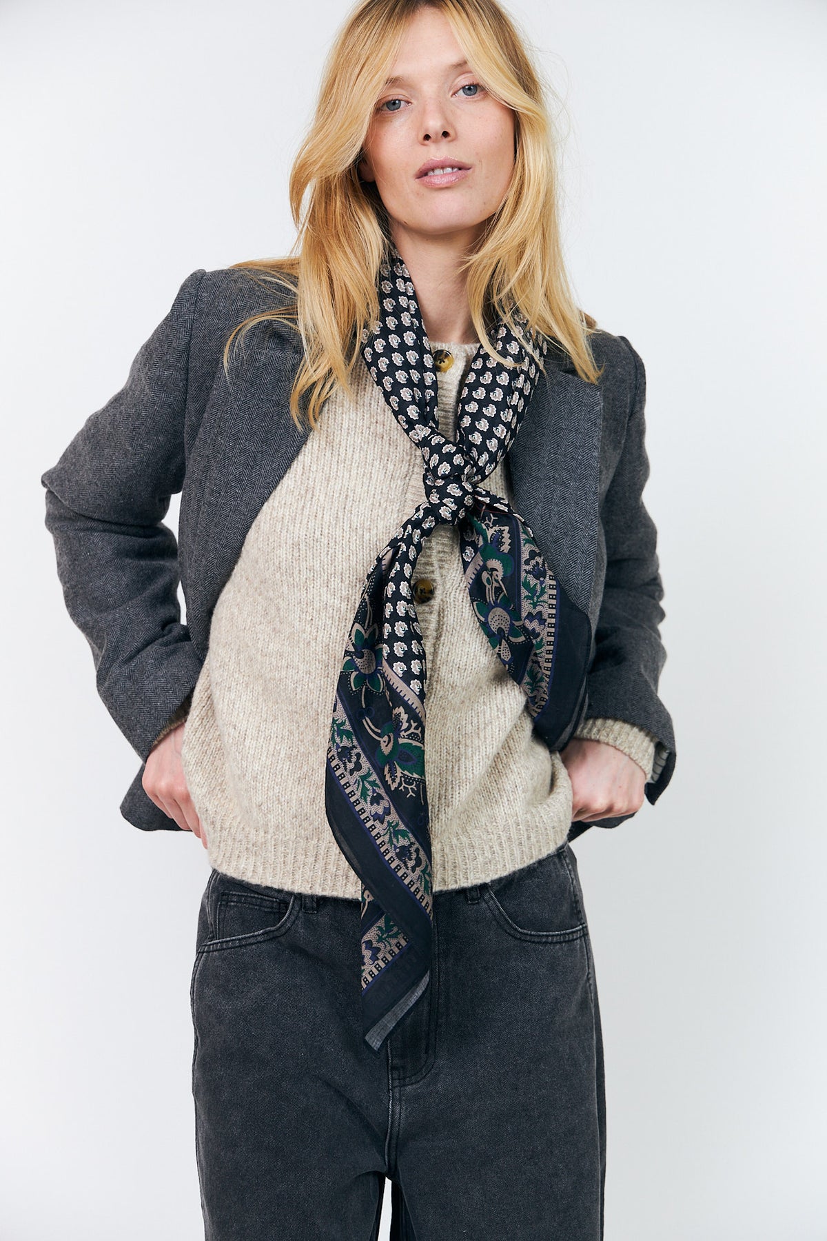 Lollys Laundry JennaLL Big Scarf Scarf 99 Black