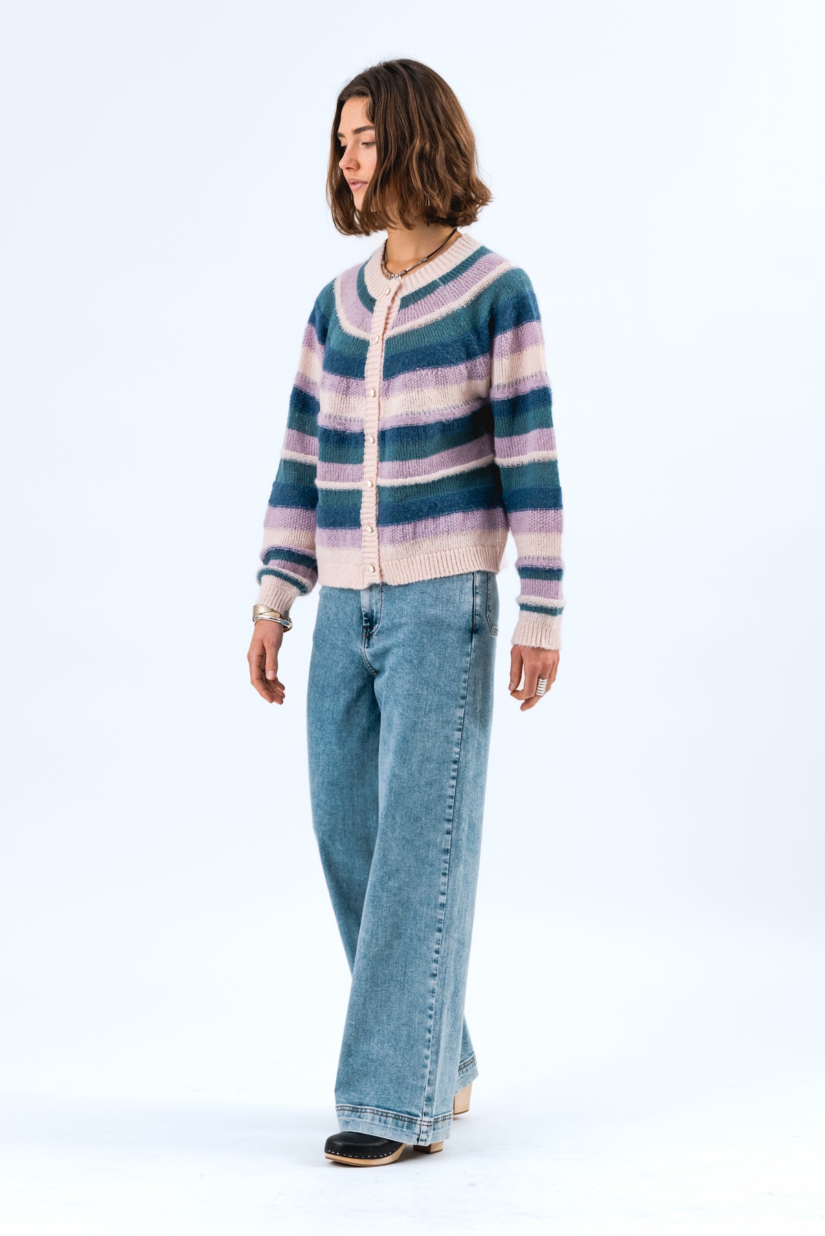 Lollys Laundry JorkLL Knit Cardigan Cardigan 52 Lavender