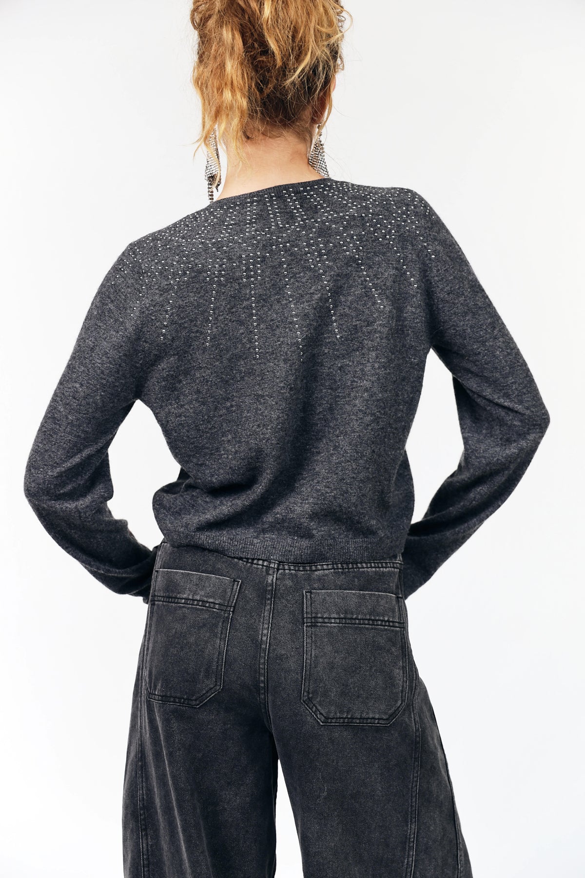 Lollys Laundry JudeLL Knit Cardigan Cardigan 11 Grey Melange