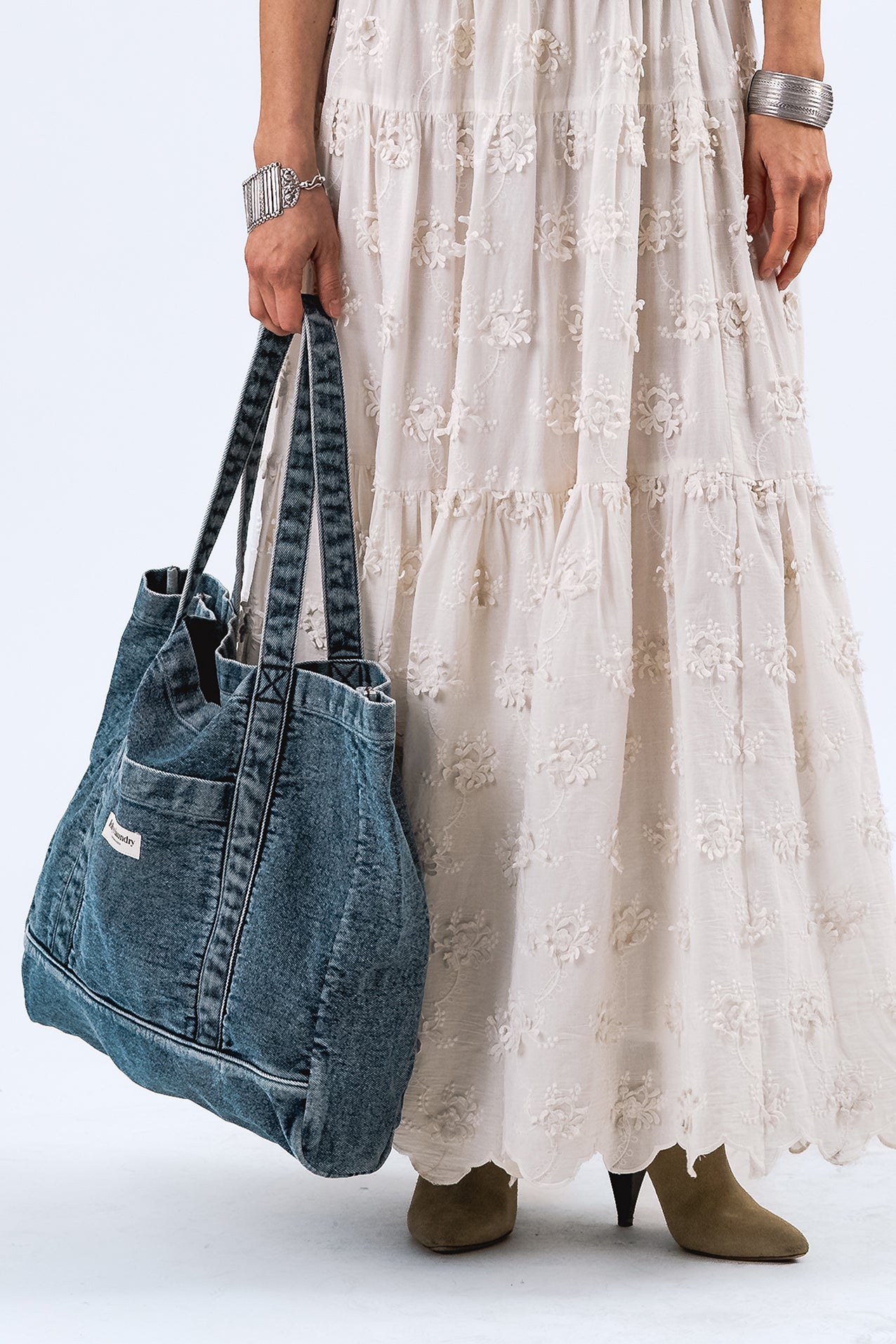 Lollys Laundry JuniperLL Shopper Bag Bag 100 Washed Denim