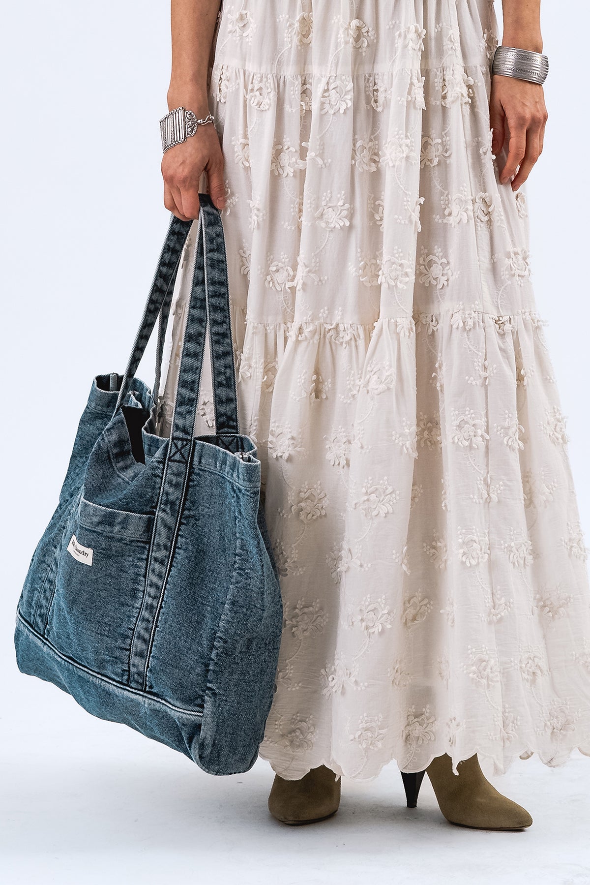Lollys Laundry JuniperLL Shopper Bag Bag 100 Washed Denim