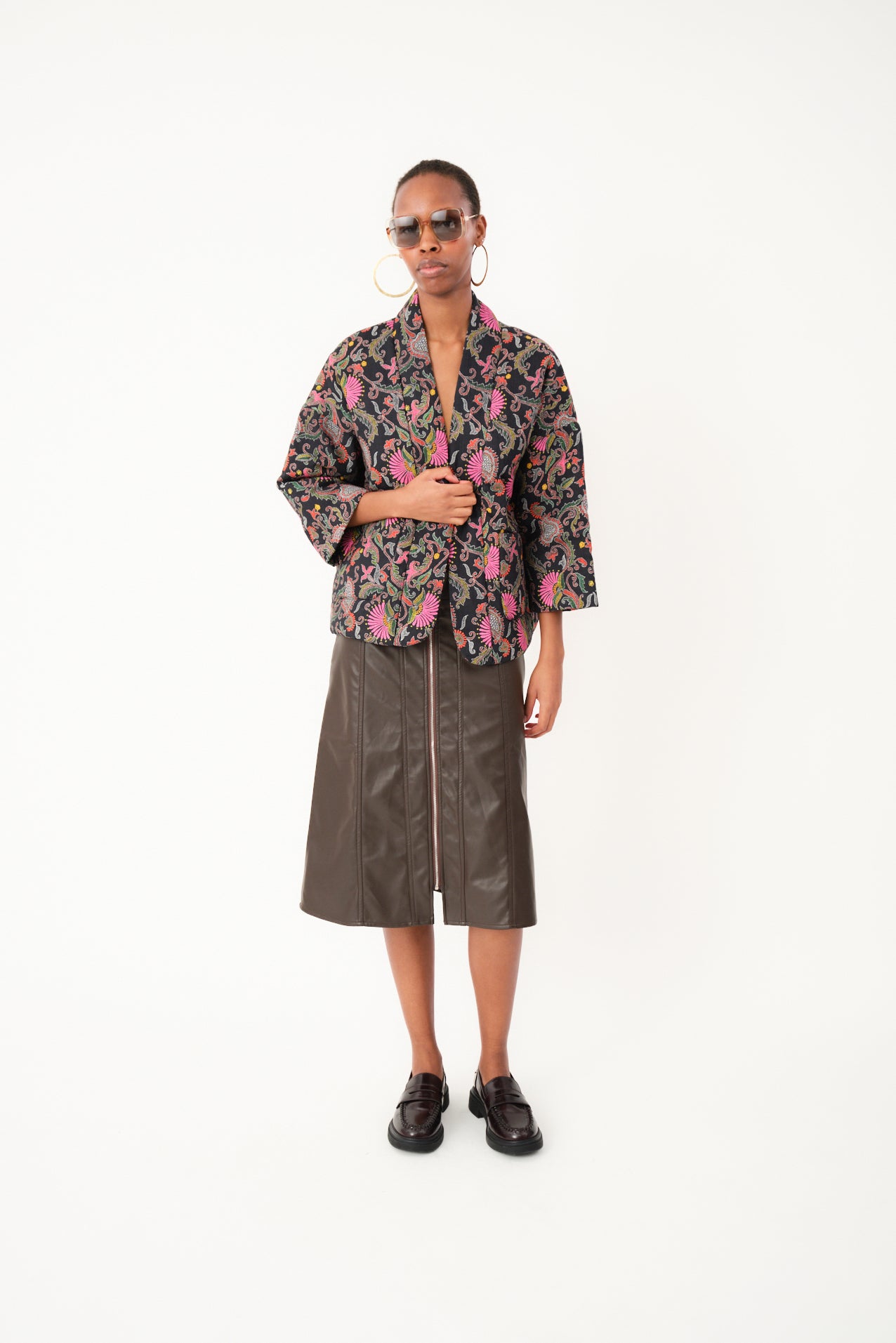 KatelynLL Midi Skirt - Brown