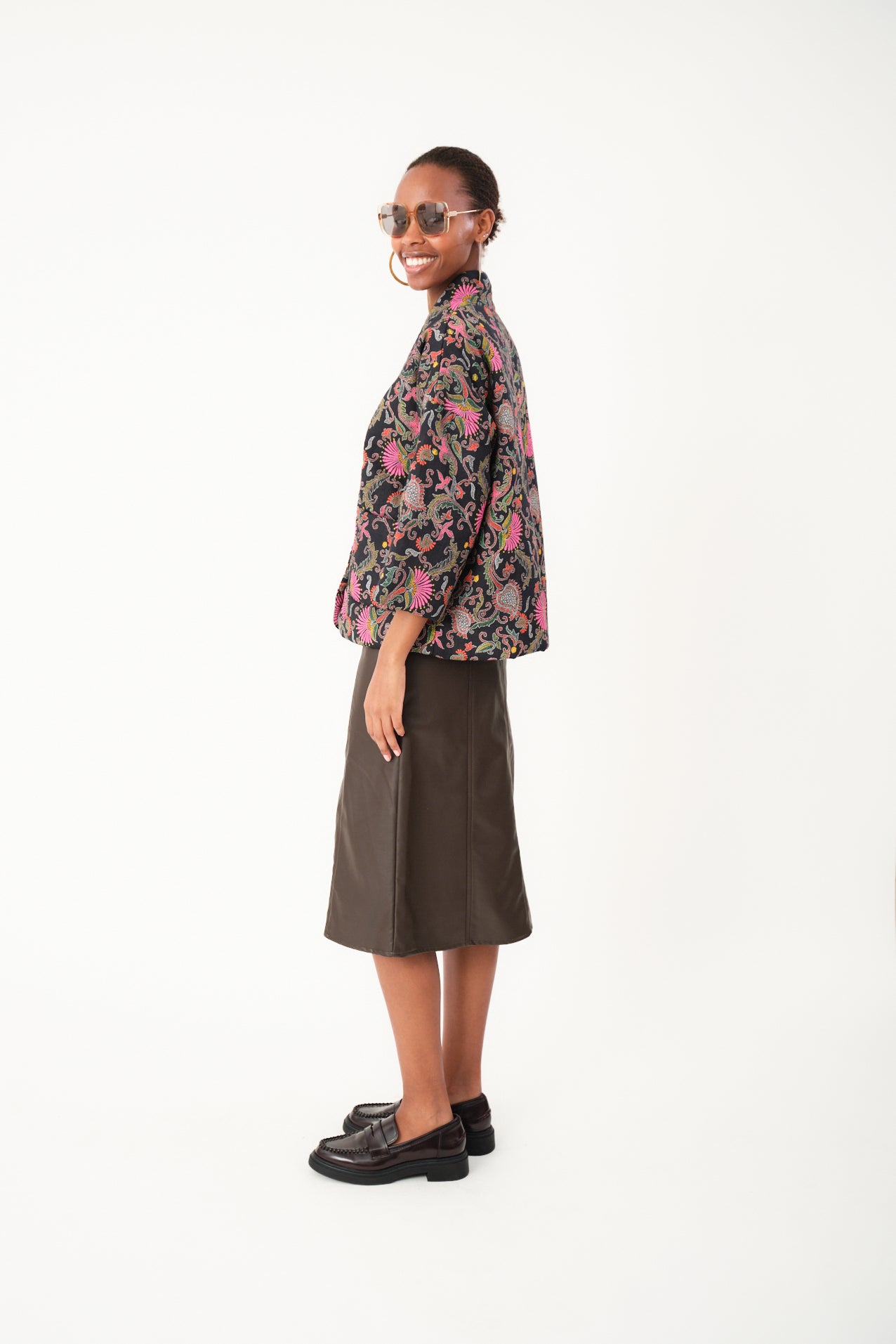 KatelynLL Midi Skirt - Brown