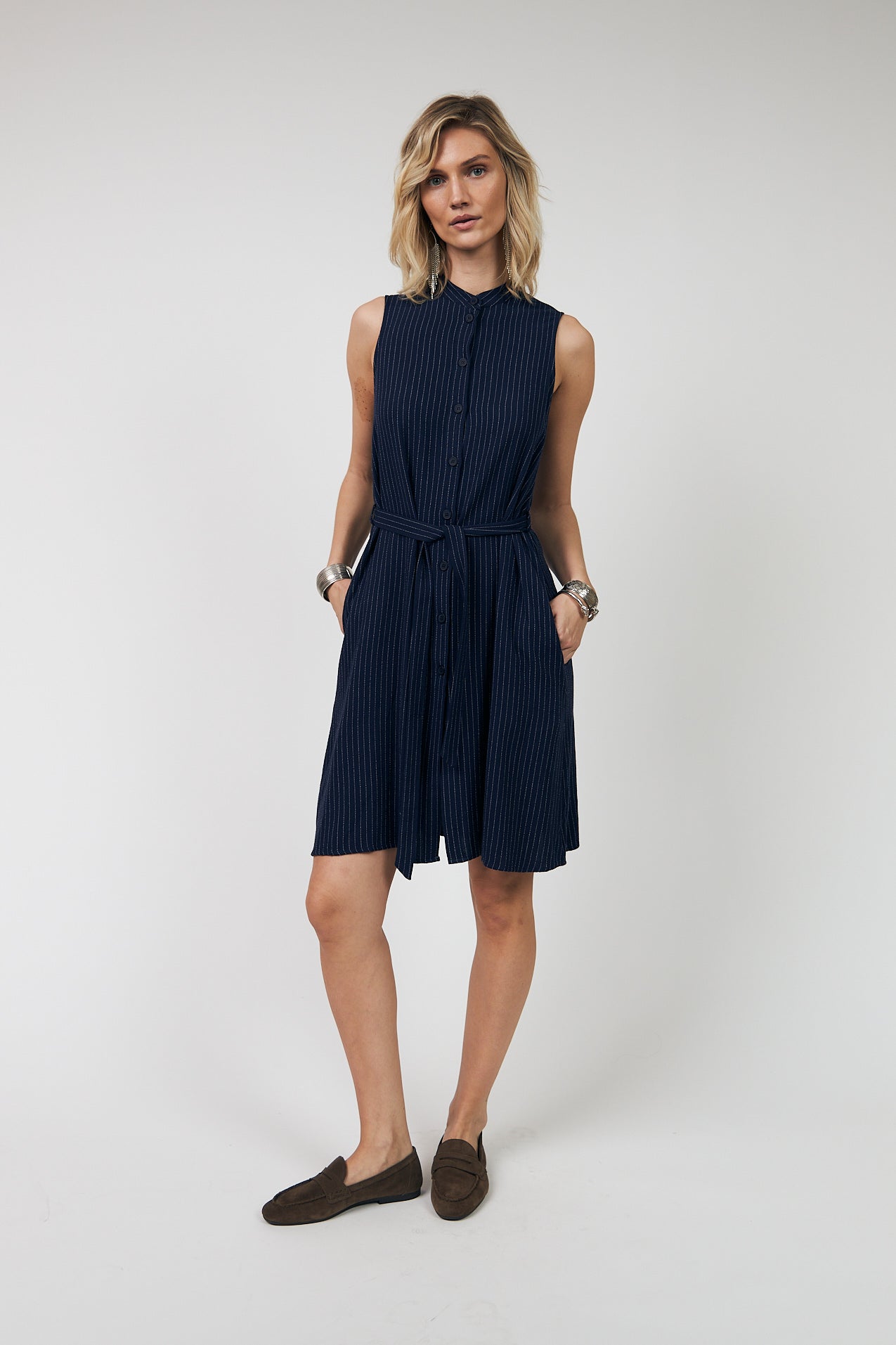 KatieLL Midi Dress - Dark Navy