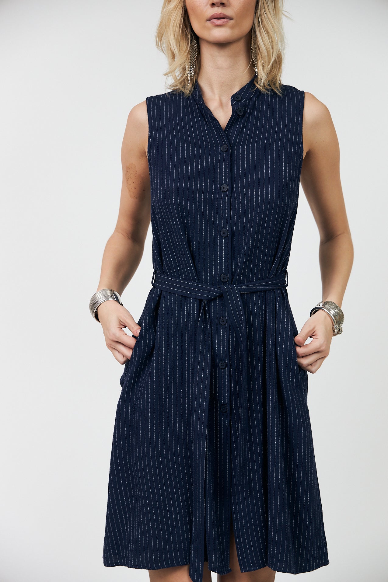 KatieLL Midi Dress - Dark Navy