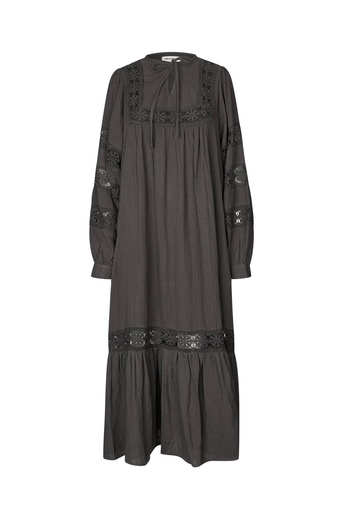 Lollys Laundry LatourLL Lace Maxi Dress Dress 87 Dark Mokka