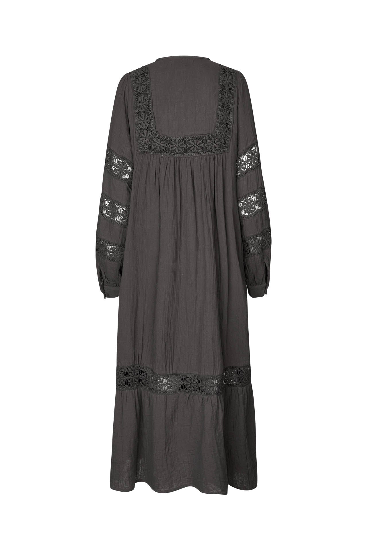 Lollys Laundry LatourLL Lace Maxi Dress Dress 87 Dark Mokka