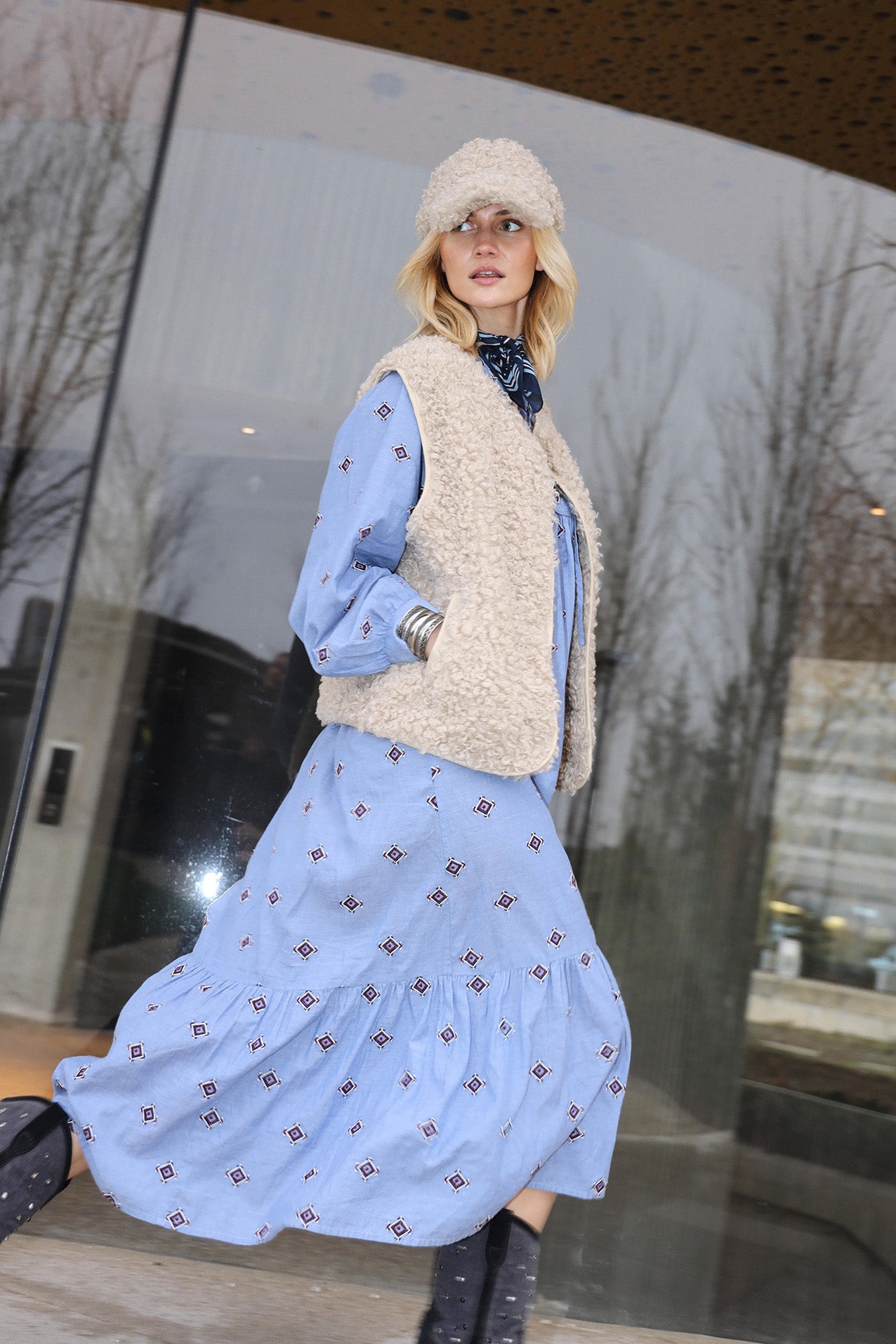 LatourLL Maxi Dress - Light Blue